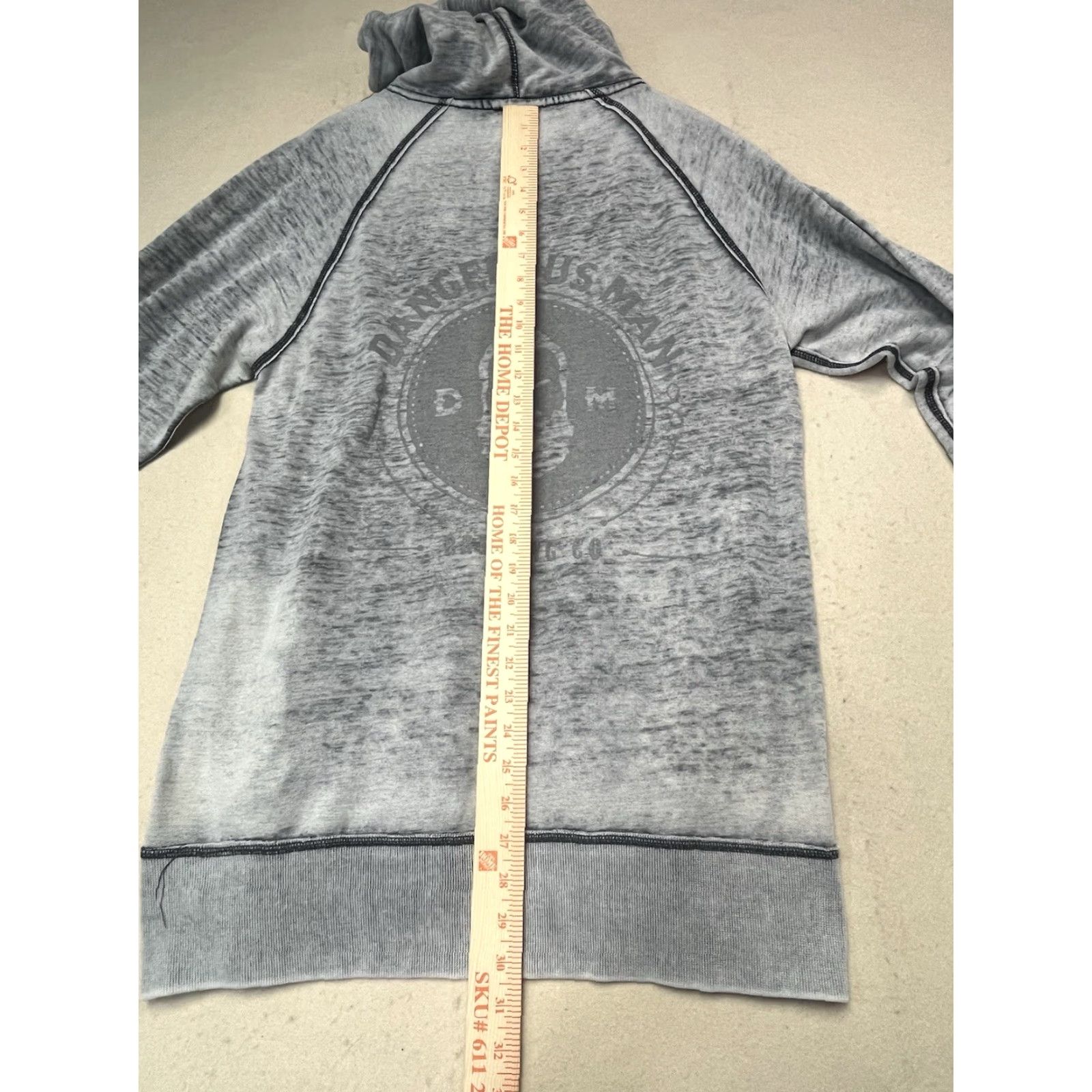 Vintage J. America Hoodie Unisex Adults Large Oversized Pouch Kangaroo Grey Acid Wash Tu Tu' Tun Size L / US 10 / IT 46 - 4 Thumbnail