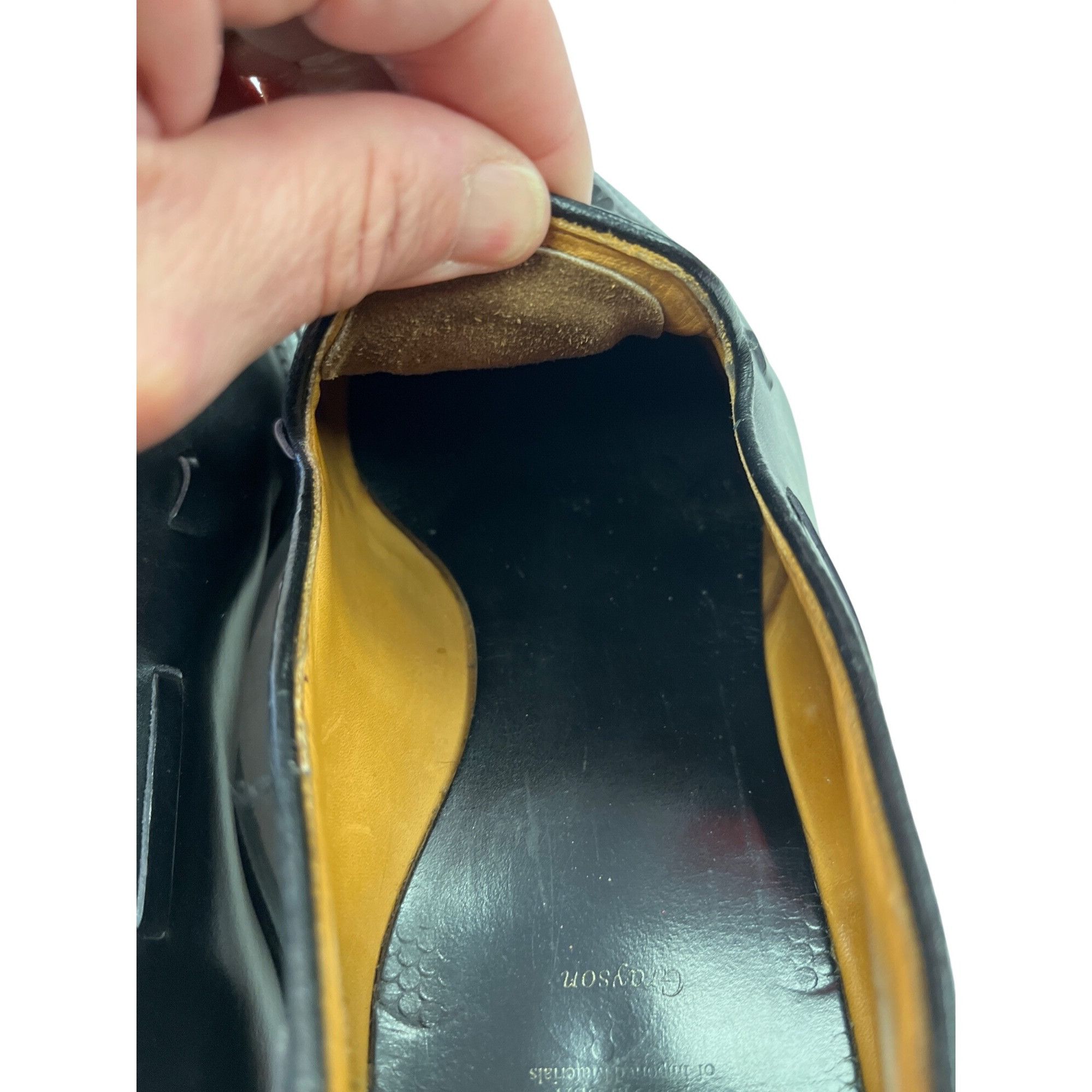 Allen Edmonds Allen Edmonds Grayson mens black leather tasseled oxford sho Size US 13 / EU 46 - 10 Thumbnail