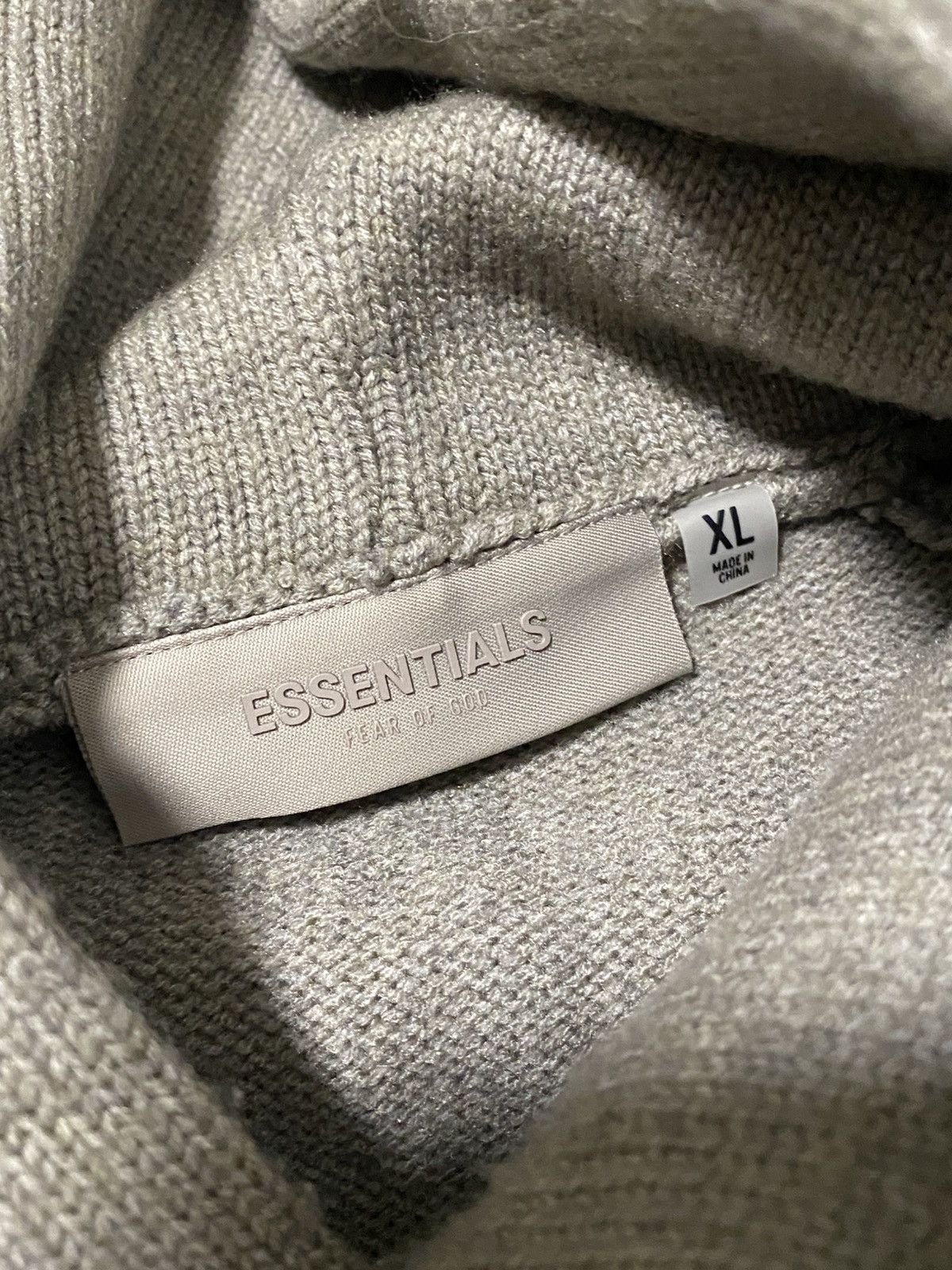 Essentials Fear of God Essentials Knit Oversized Hoodie 1977 Size: XL Size US XL / EU 56 / 4 - 4 Thumbnail