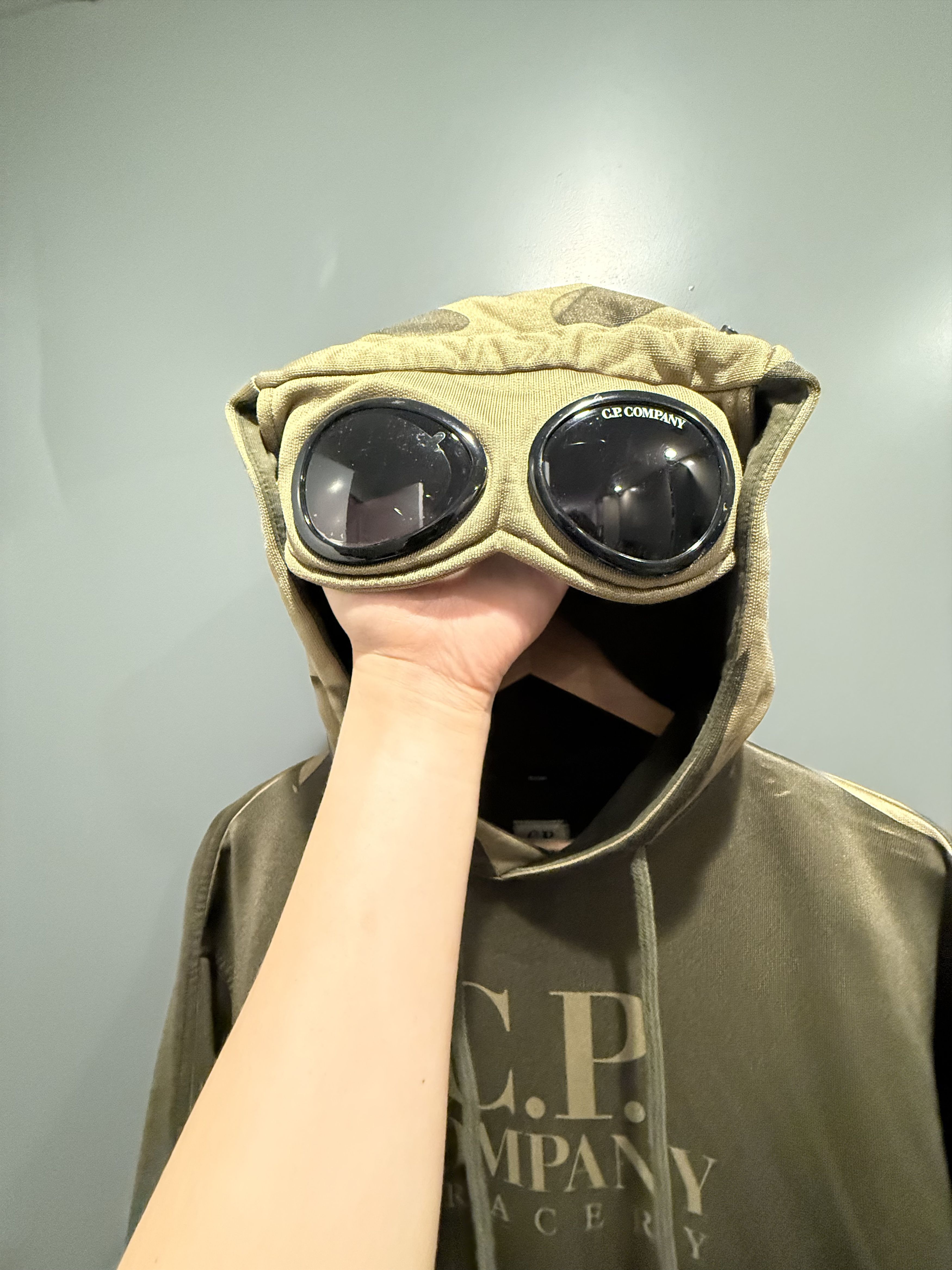 C.P. Company Cotton/Poly Fleece Tracery Logo Goggle Hoodie Size US M / EU 48-50 / 2 - 9 Thumbnail