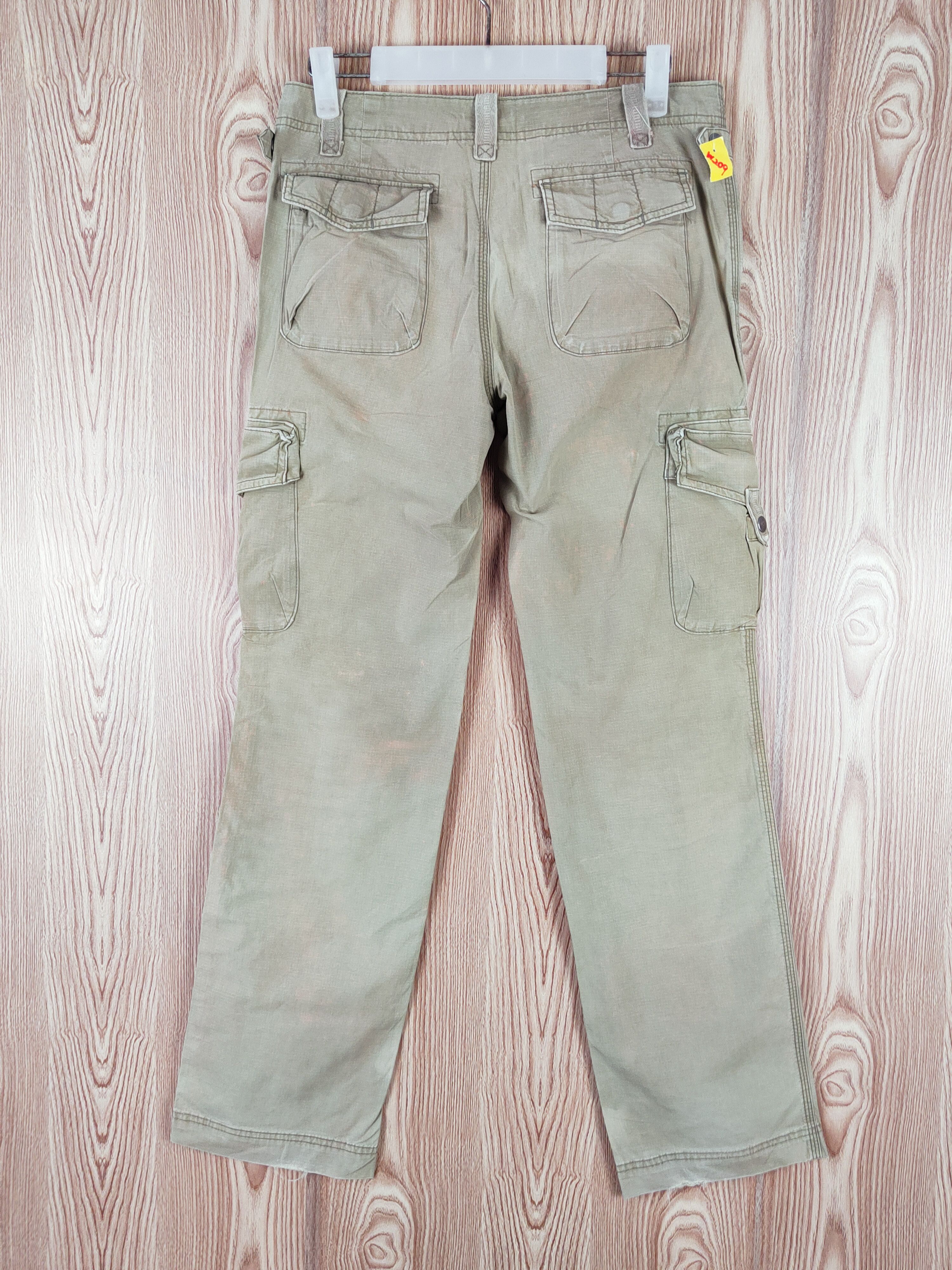 Japanese Brand Gap Green Faded Multipocket Tactical Cargo Pants #W209 Size US 30 / EU 46 - 7 Thumbnail