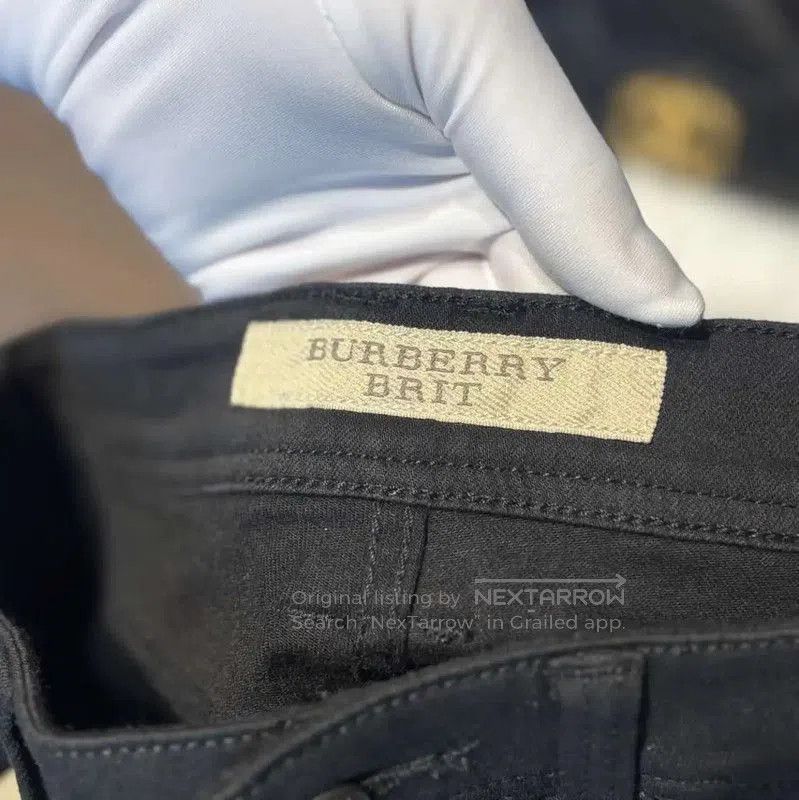 Other Burberry Black Cotton Casual Women's Pants. Size 25" / US 0 / IT 36 - 3 Thumbnail