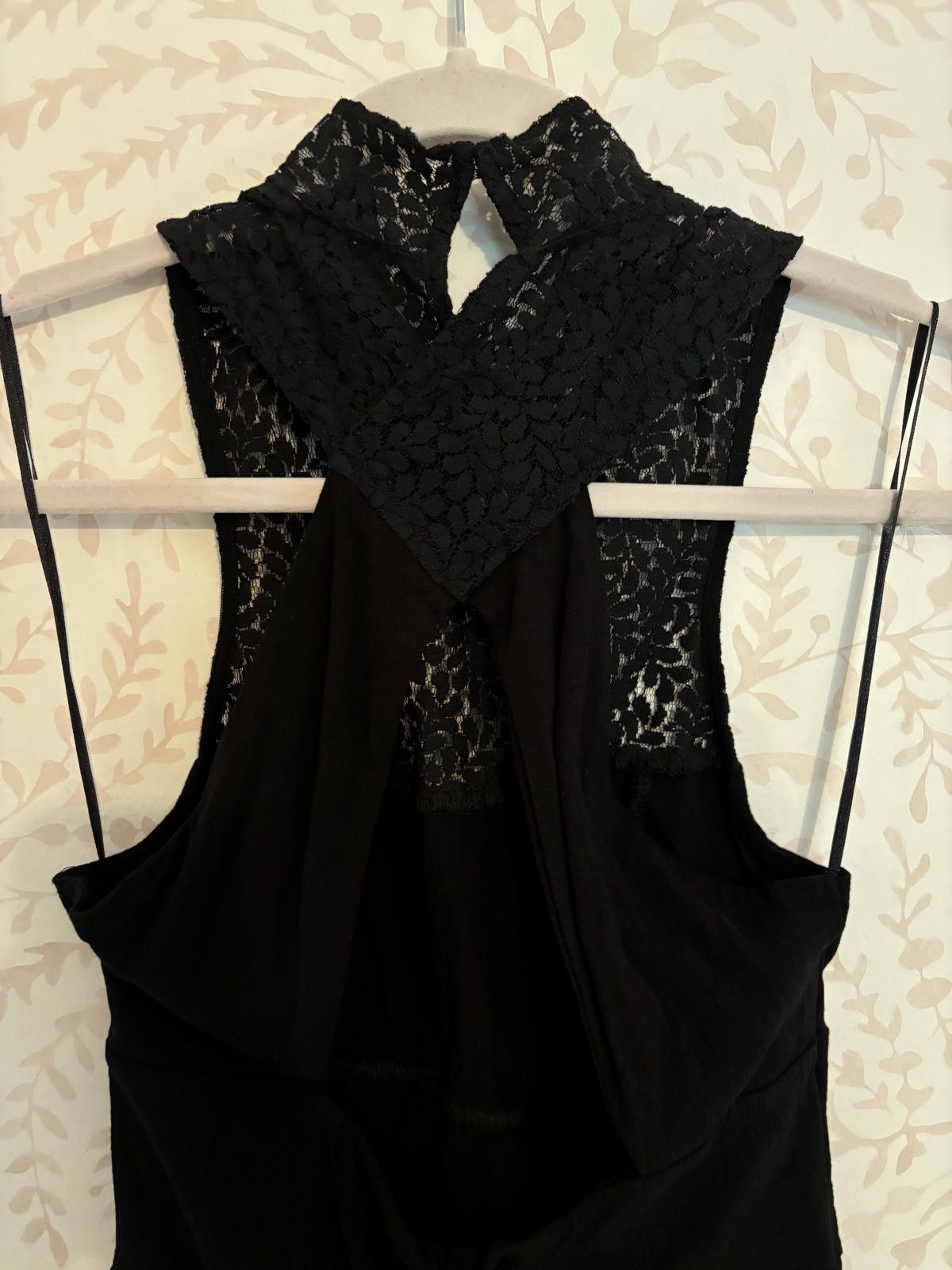 Free People Intimately Free People Black Lace Corset Dress High Neck Size S / US 4 / IT 40 - 7 Thumbnail