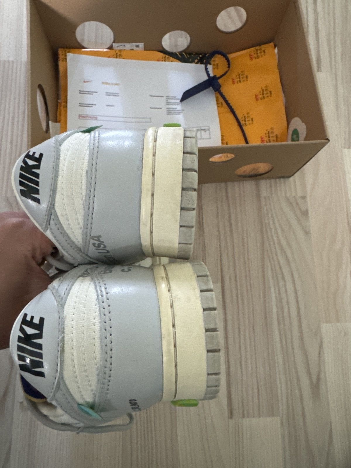Nike × Off-White Nike x Off-White Dunk Low Lot 23 Size 42 Size US 8.5 / EU 41-42 - 2 Thumbnail