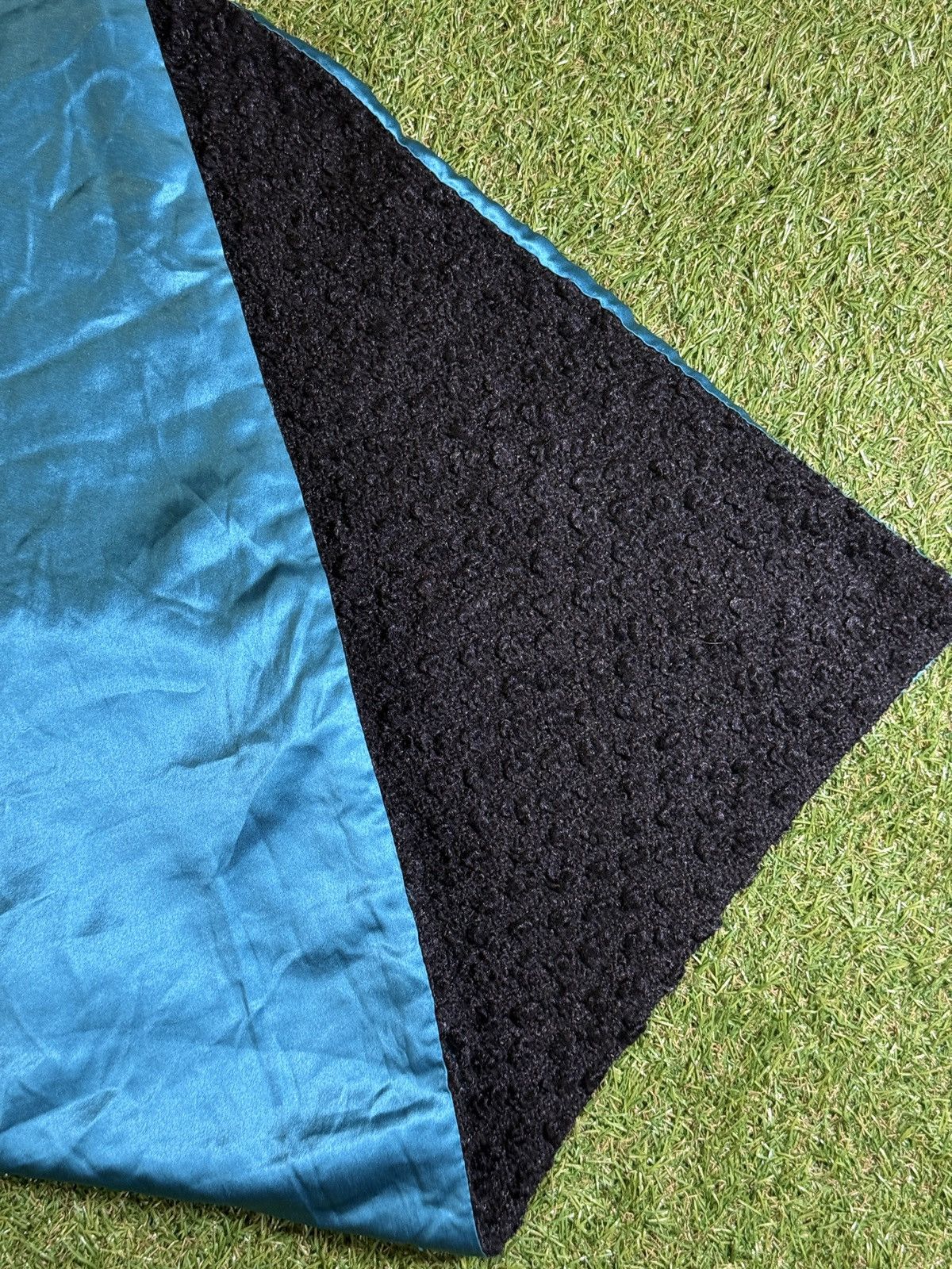 Dolce & Gabbana Dolce & Gabbana Turquoise Silk-Feel Scarf Size ONE SIZE - 2 Thumbnail