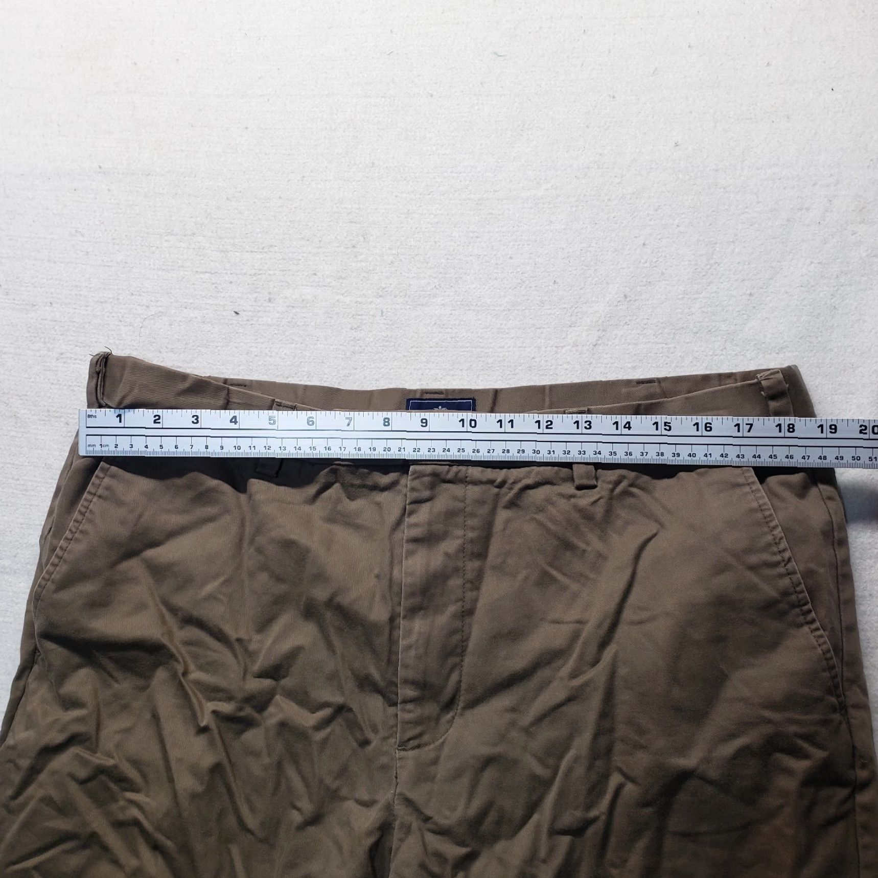 Dockers VINTAGE Dockers Men’s Brown Chino Pants Classic Fit Straight Flat Front Dress Trousers Size 40 Size US 40 / EU 56 - 4 Thumbnail