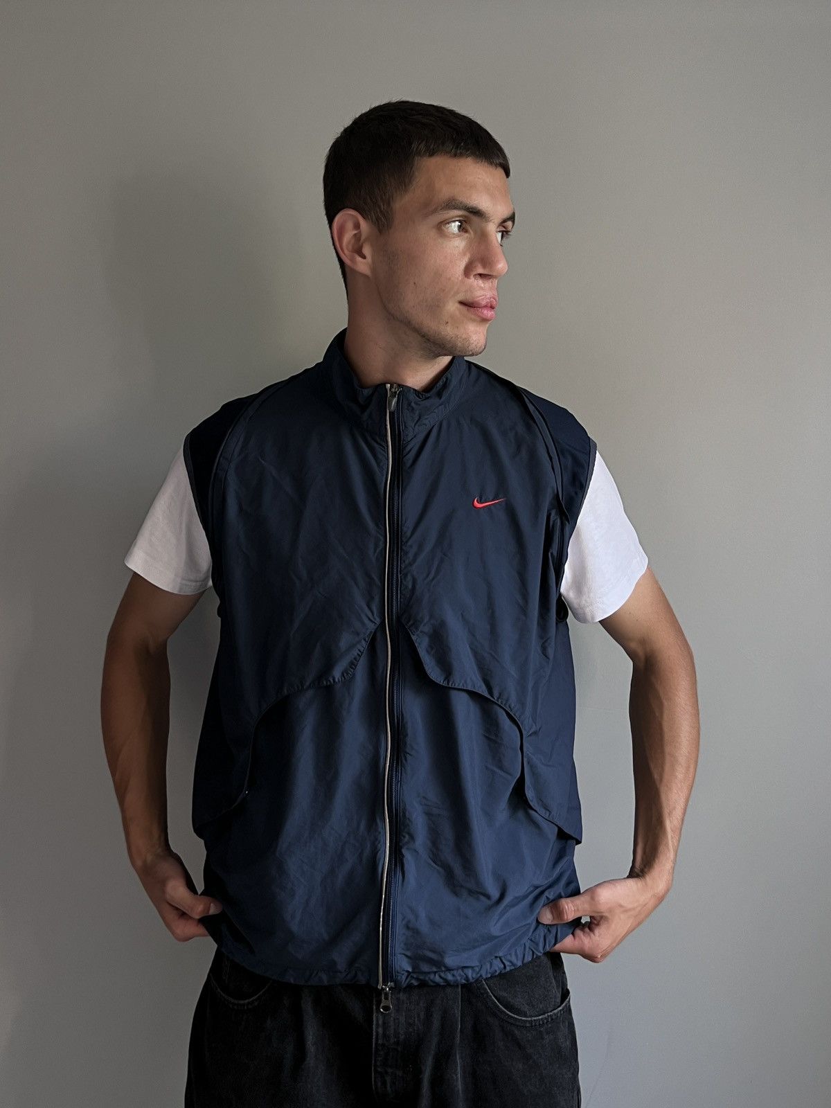 Nike × Vintage Vintage Nike Transformer 2in1 Nylon Jacket Size US S / EU 44-46 / 1 - 14 Thumbnail