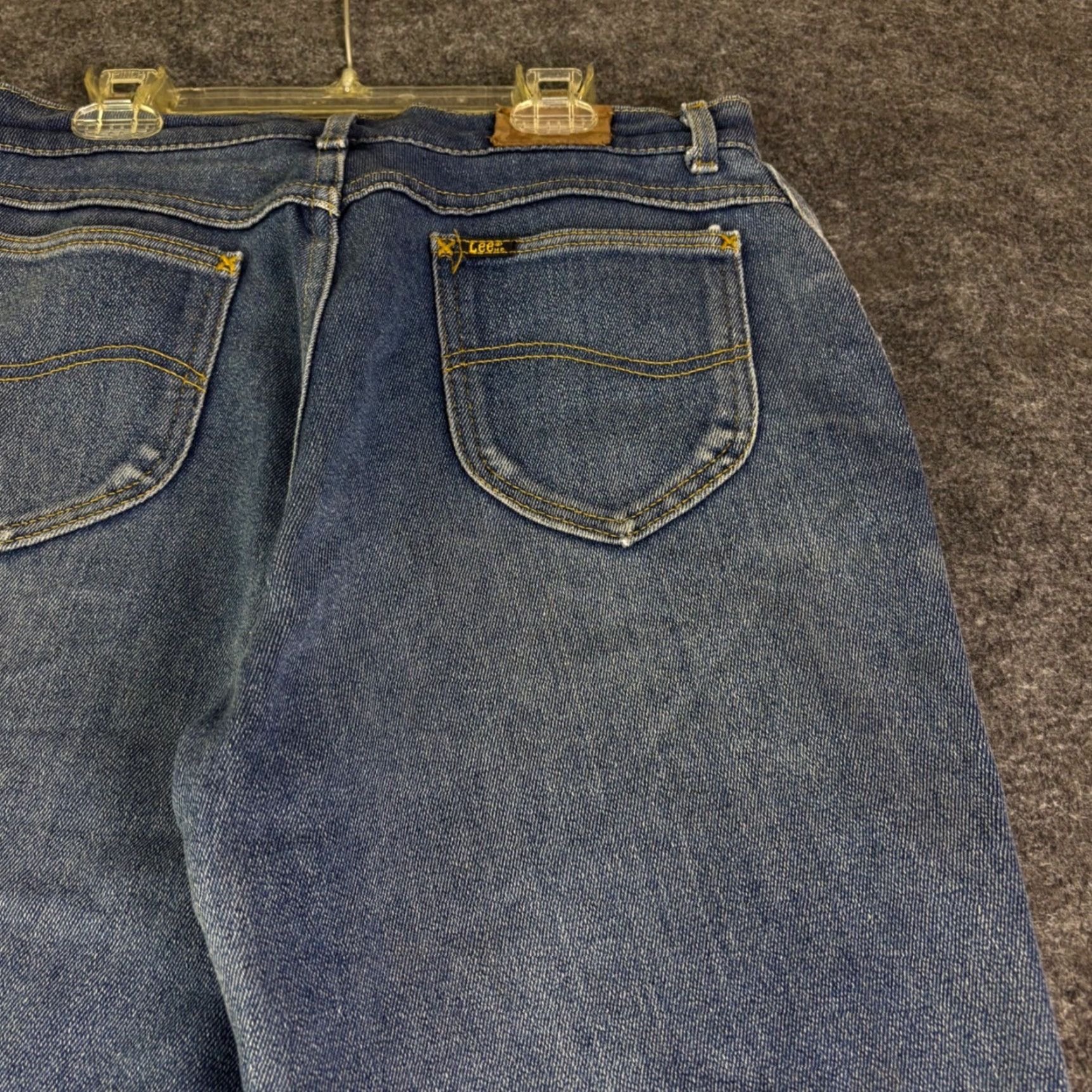 Lee VINTAGE Lee Jeans 5-Pocket High Rise 16P Blue Denim Made in USA Women Size 38" / US 16 / IT 52 - 7 Thumbnail