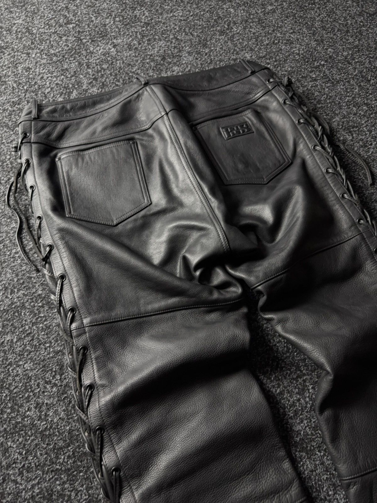 Leather Y2K Vintage Leather Pants Opium Style Alt Biker USA Rare Size US 37 - 13 Thumbnail