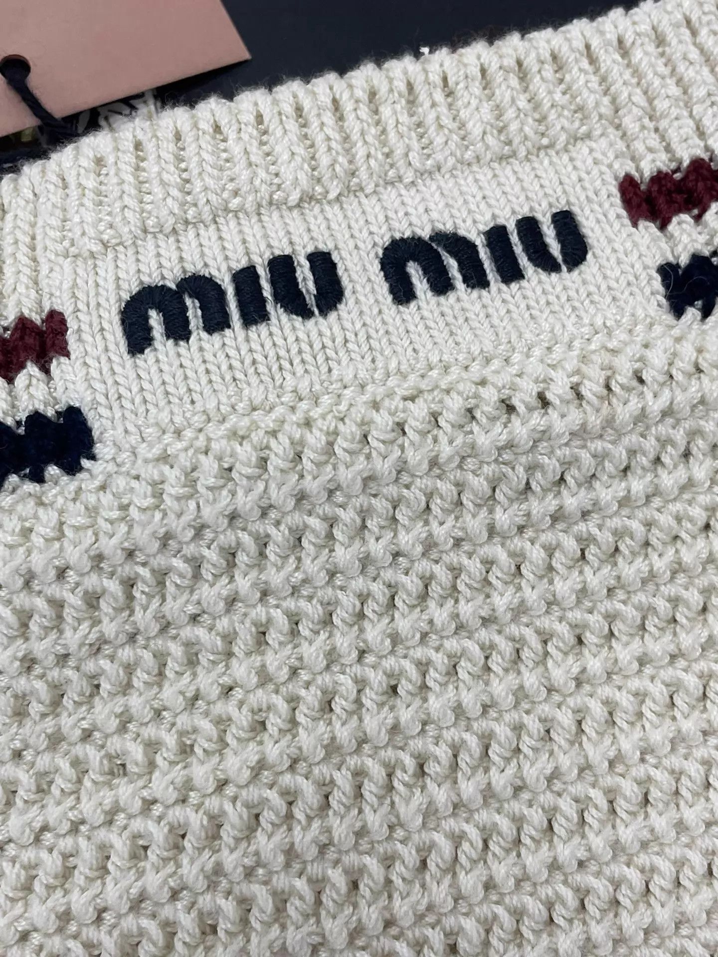 Miu Miu MIU MIU Cream Knit Camisole Top 38 Size XS / US 0-2 / IT 36-38 - 3 Thumbnail