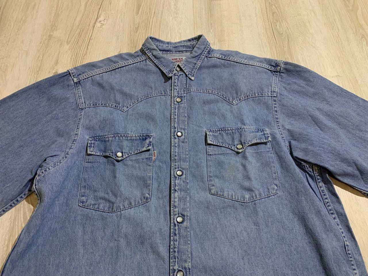 Edwin Mens vintage denim shirt Edwin Size L Size US L / EU 52-54 / 3 - 3 Thumbnail