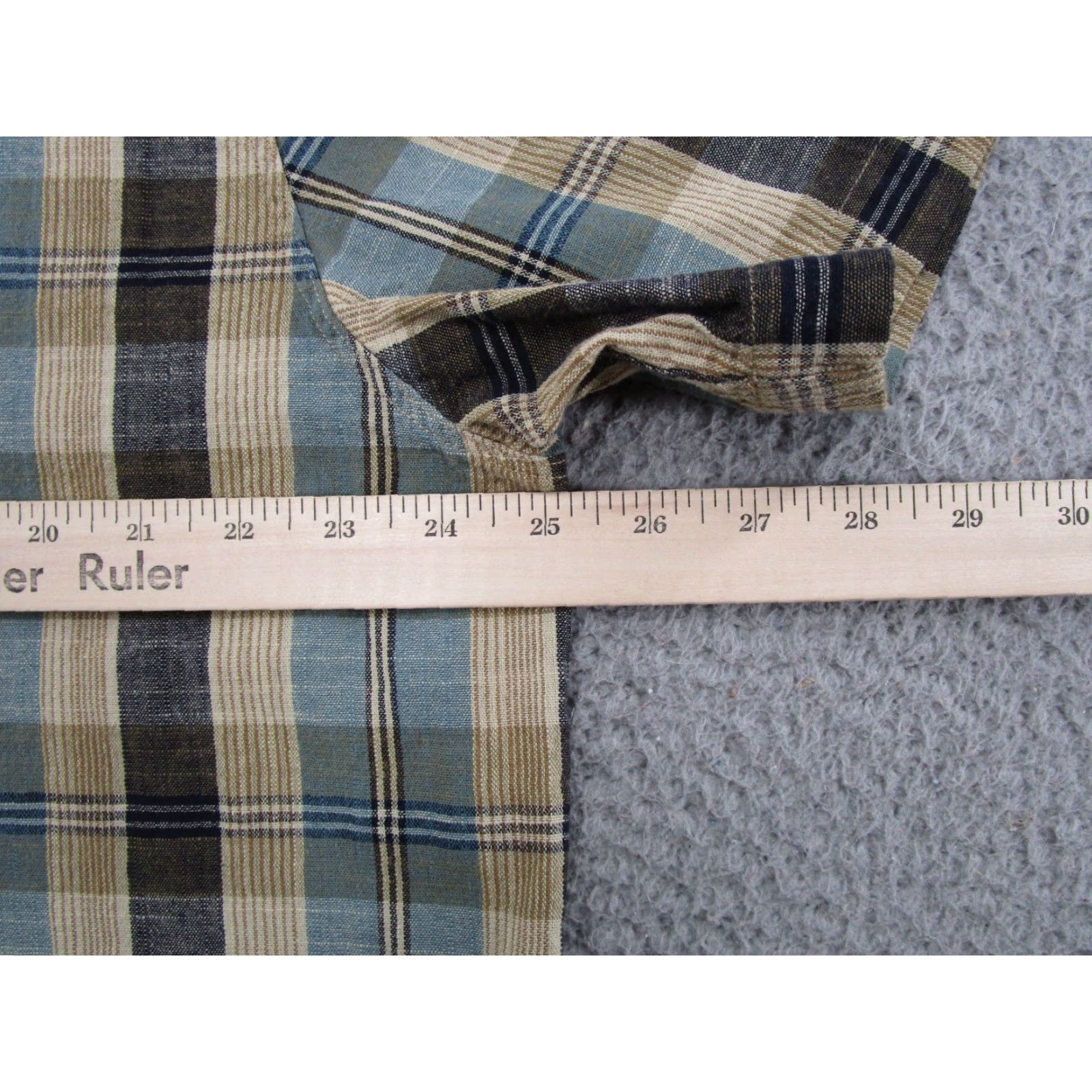 Carbon VINTAGE Carbon 2 Cobalt Men’s XL Button Up Shirt Plaid 100% Cotton Casual Work EUC Size US XL / EU 56 / 4 - 4 Thumbnail