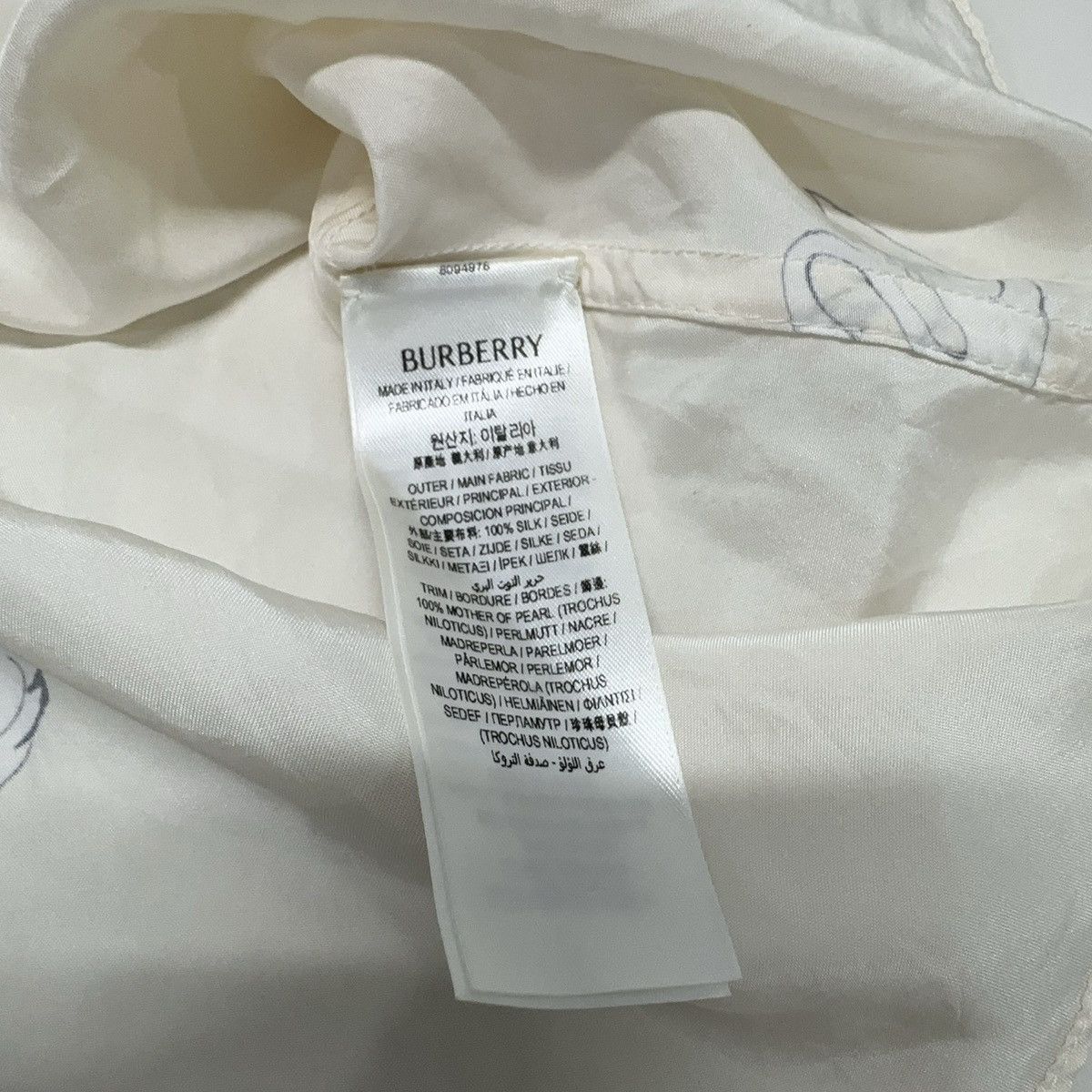 Burberry Burberry SS24 silk pyjama shirt Size S / US 4 / IT 40 - 4 Thumbnail