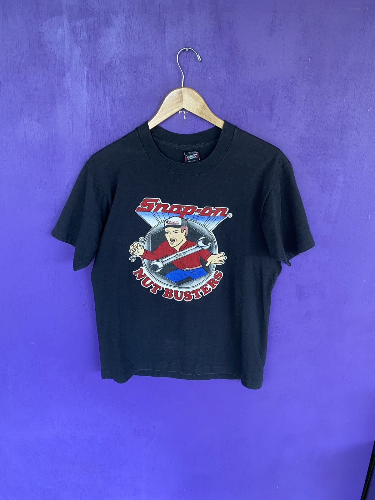 Other Vintage 90s Snap on racing nut busters t-shirt Size US L / EU 52-54 / 3 - 1 Thumbnail