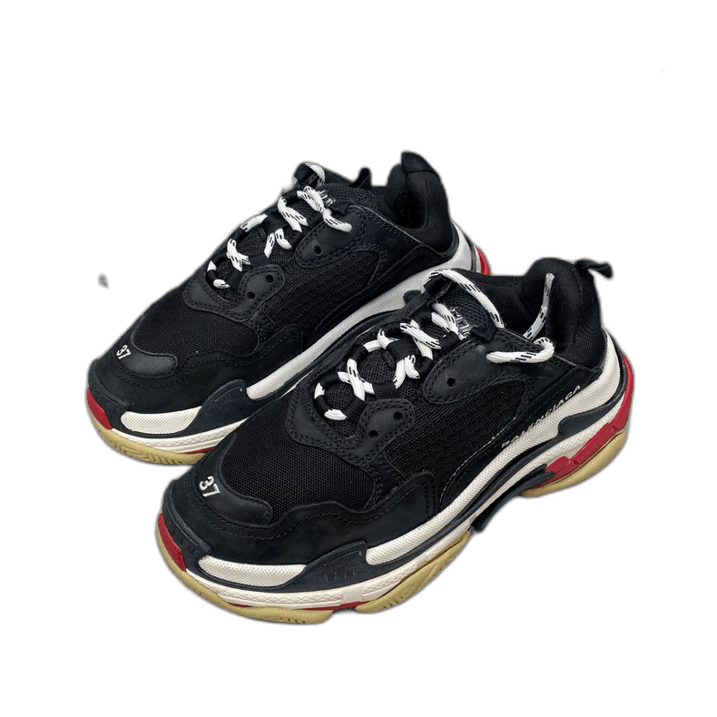 Balenciaga Balenciaga Triple Sneakers Black Red Size 37-2506 Size US 6 / EU 39 - 1 Thumbnail