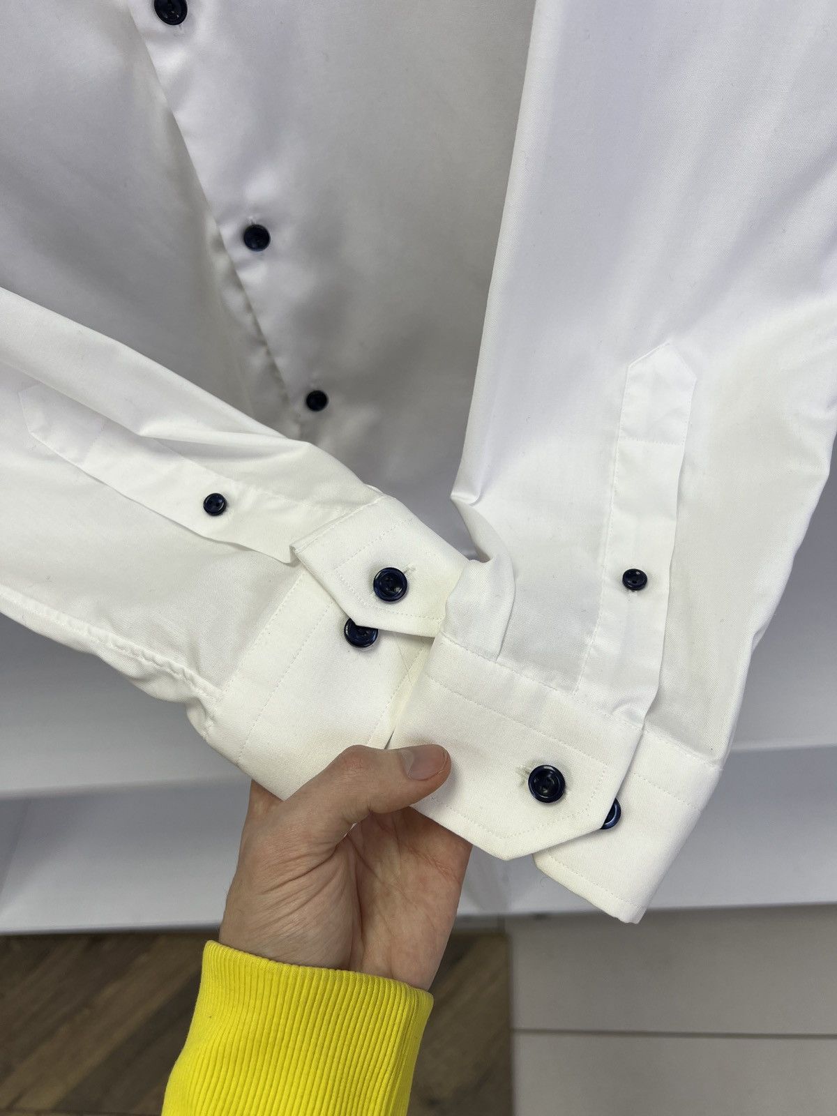 Eton × Vintage Vintage Eton Denim White Button Up Shirt Size US M / EU 48-50 / 2 - 11 Thumbnail