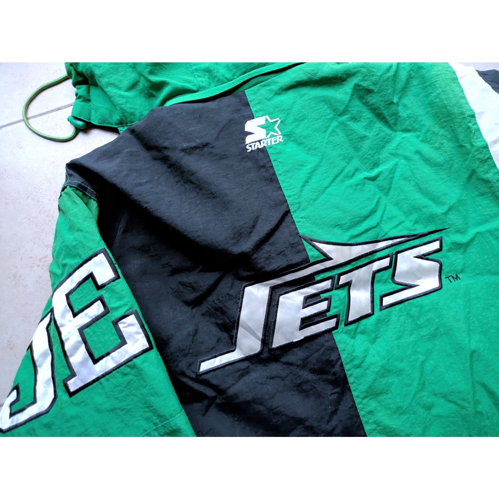 NFL × Starter New York Jets 90s STARTER puffer S kelly ZEBRA NFL vintage Size US S / EU 44-46 / 1 - 1 Thumbnail