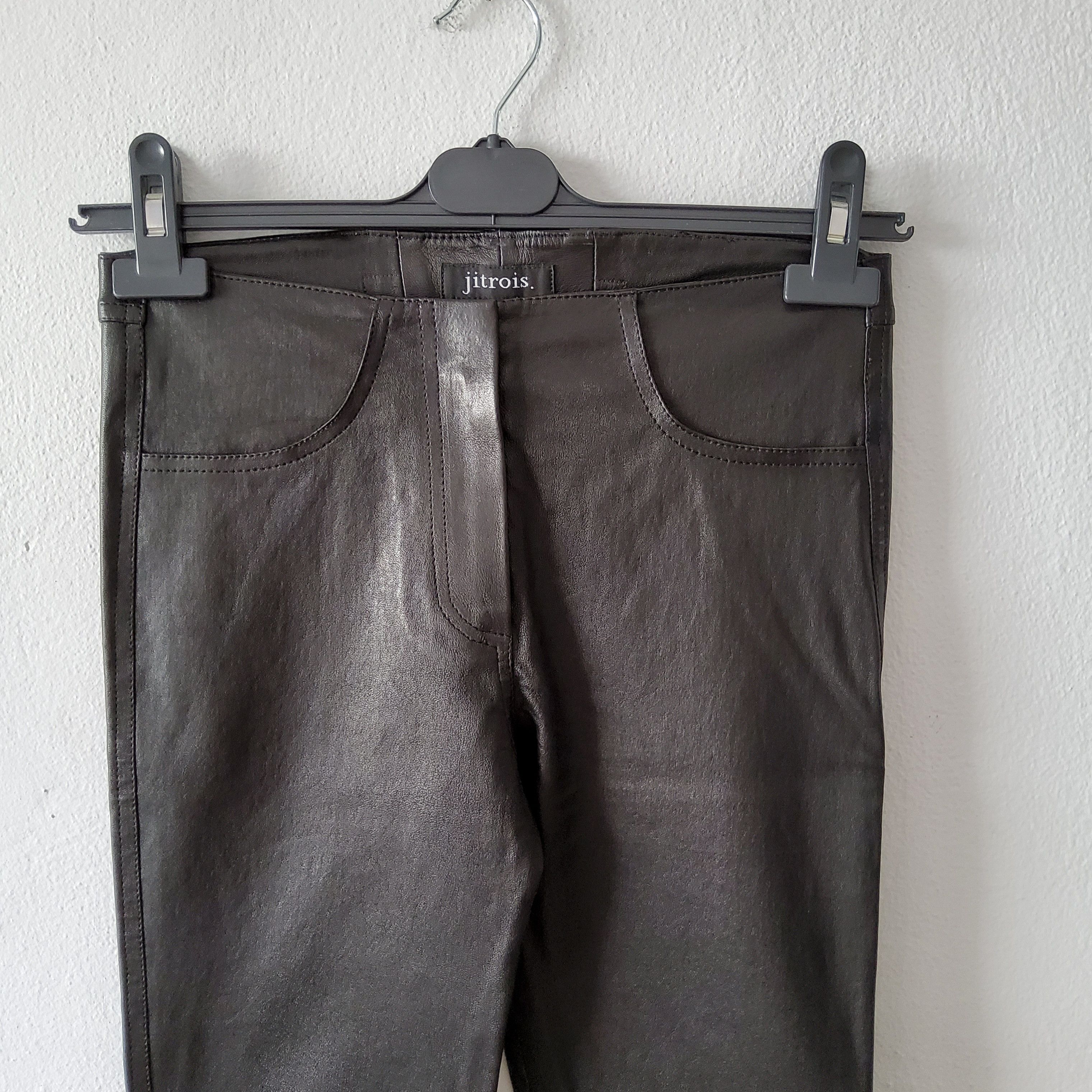 Jitrois Jitrois vintage y2k 2010s second skin leather bootcut pants Size 25" / US 0 / IT 36 - 3 Thumbnail