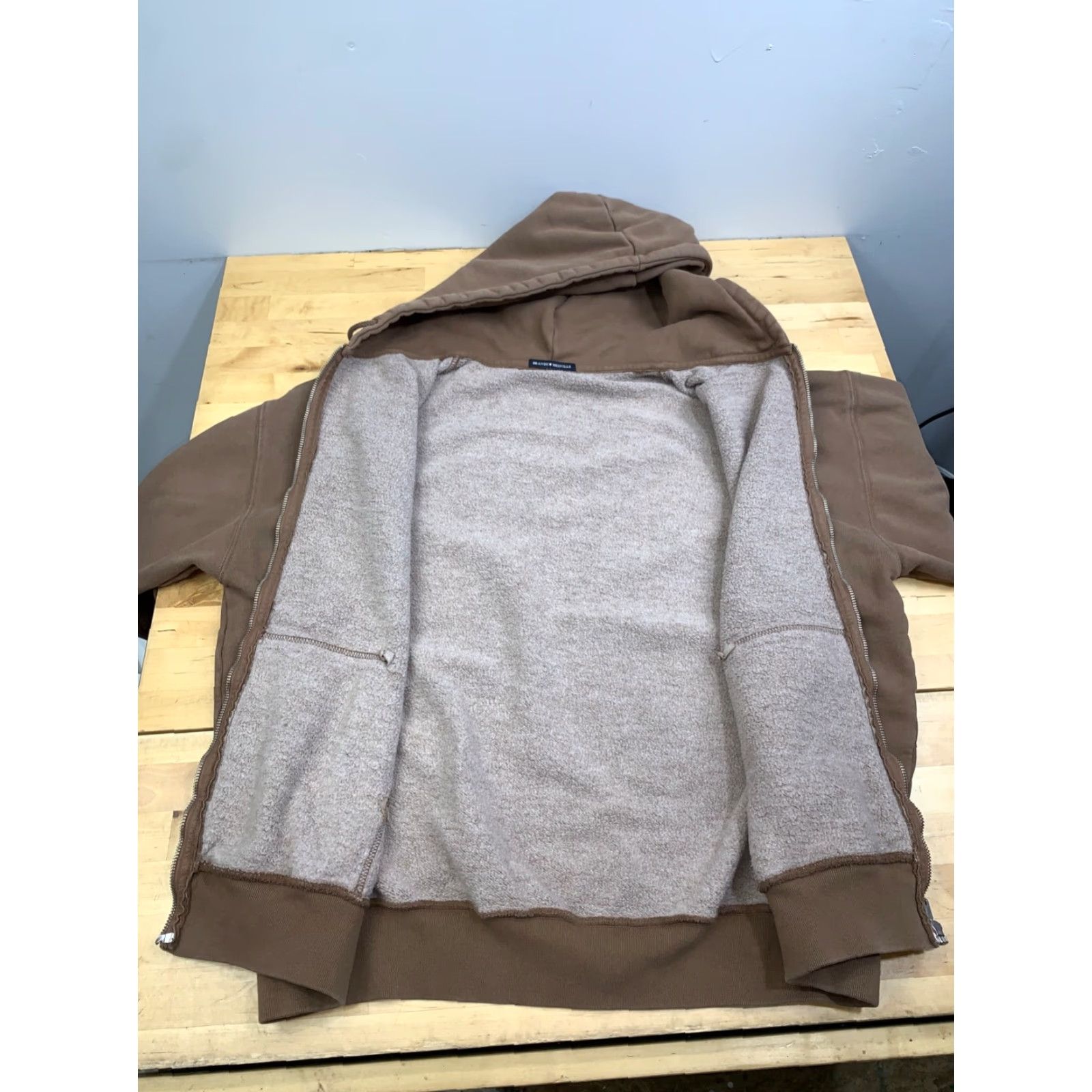 Brandy Melville Brandy Melville Jacket Womens One Size Blue Hooded Zip Cotton Size ONE SIZE - 3 Thumbnail