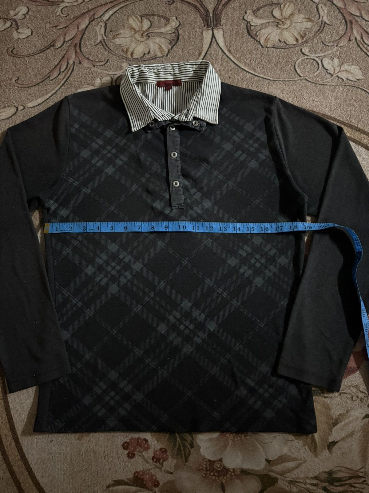Japanese Brand Vintage Japanese Brand Double Layer Long Sleeve Tee Size US M / EU 48-50 / 2 - 8 Thumbnail
