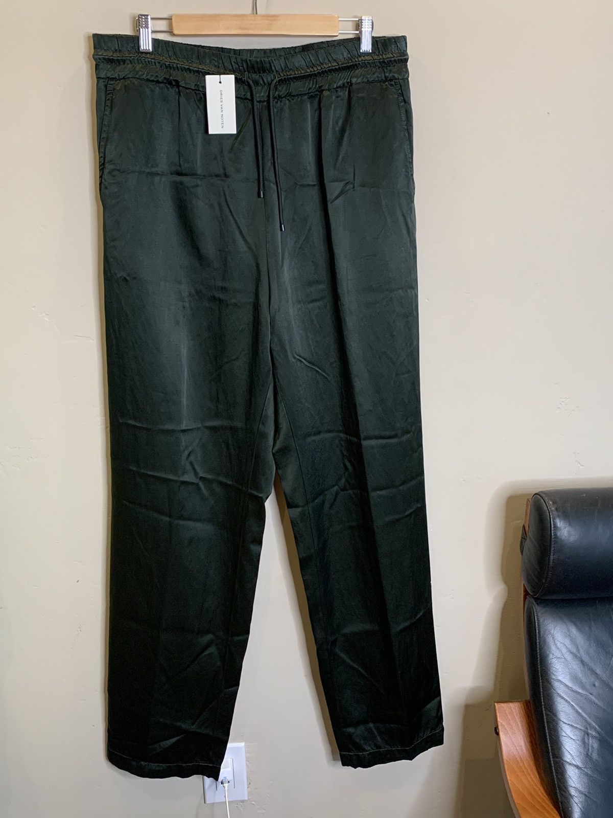 Designer × Dries Van Noten *RARE* New Dries Van Noten Cupro Silk Casual Lounge Pants Size US 36 / EU 52 - 1 Thumbnail