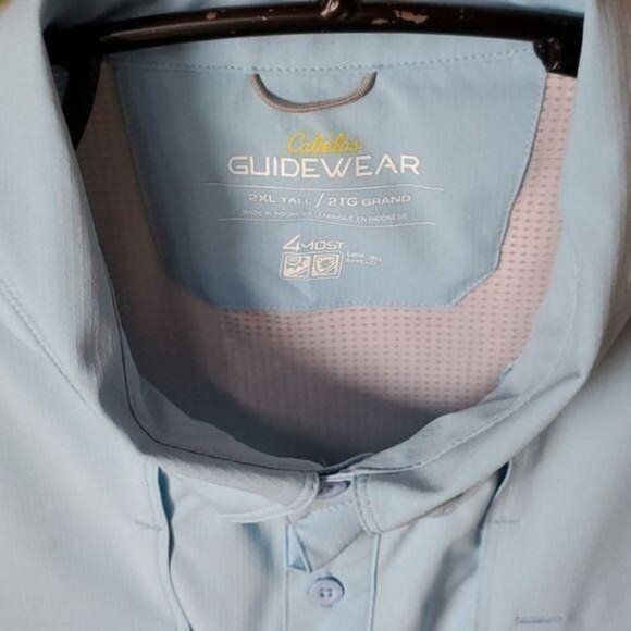 Cabelas Cabela's Guidewear Fishermen Vented Lt. Blue Casual Button D Size US XXL / EU 58 / 5 - 3 Thumbnail