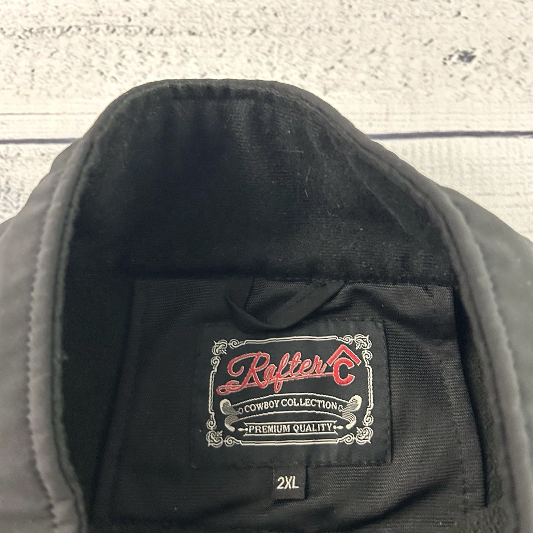 Vintage Rafter C Vest Men's 2XL Black Softshell Lined Full Zip Fleece Vest Size US XXL / EU 58 / 5 - 2 Thumbnail