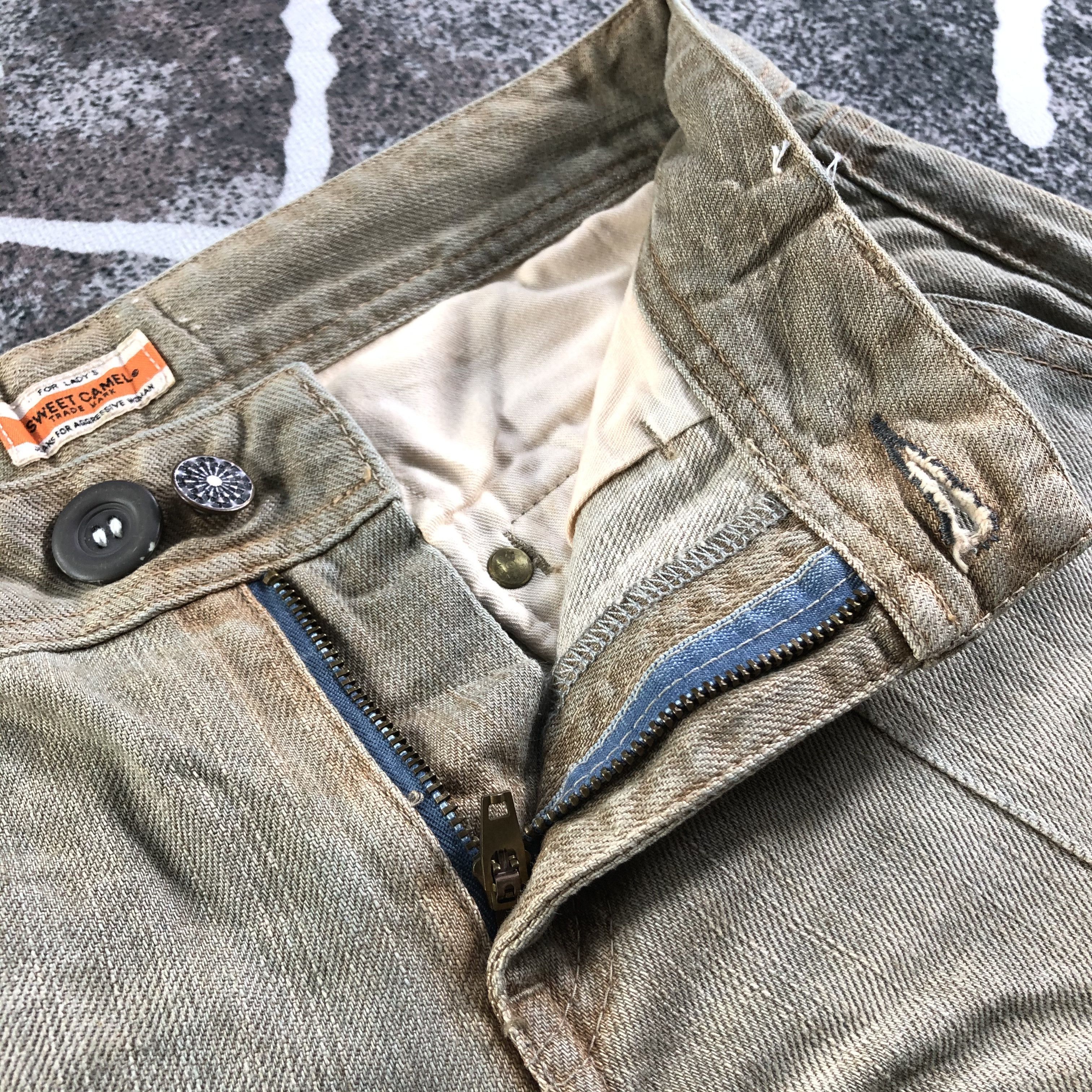 Japanese Brand Sweet Camel Jeans Flare Denim KJ2224 Size 29" - 6 Thumbnail