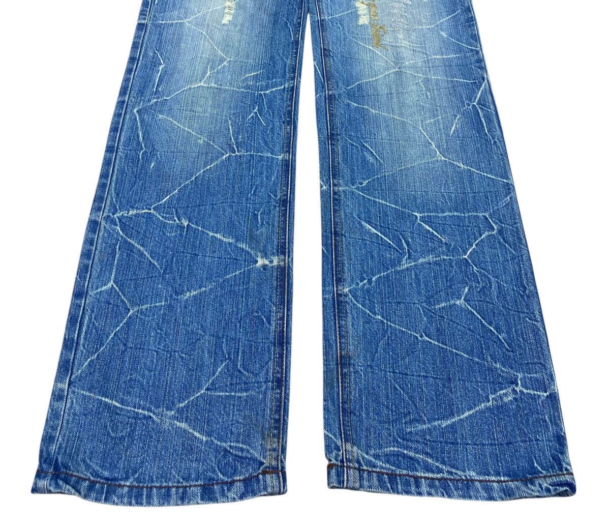Japanese Brand Japanese Brand Light Wash HoneyComb Style Straight Leg Jeans Size US 31 - 5 Thumbnail