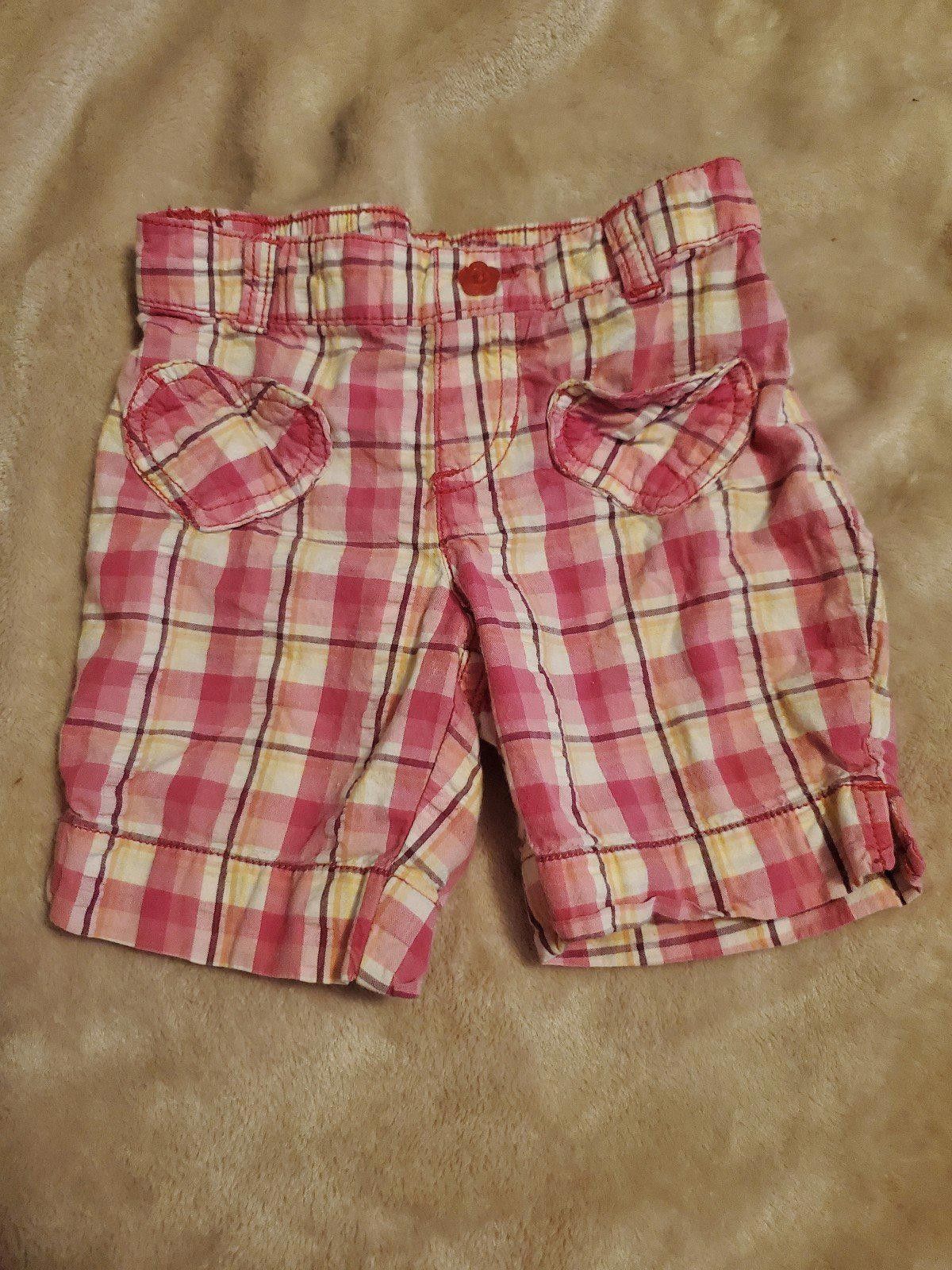 Designer Jumping Beans 3T plaid pink shorts Size 24" / US 00 / IT 34 - 1 Thumbnail