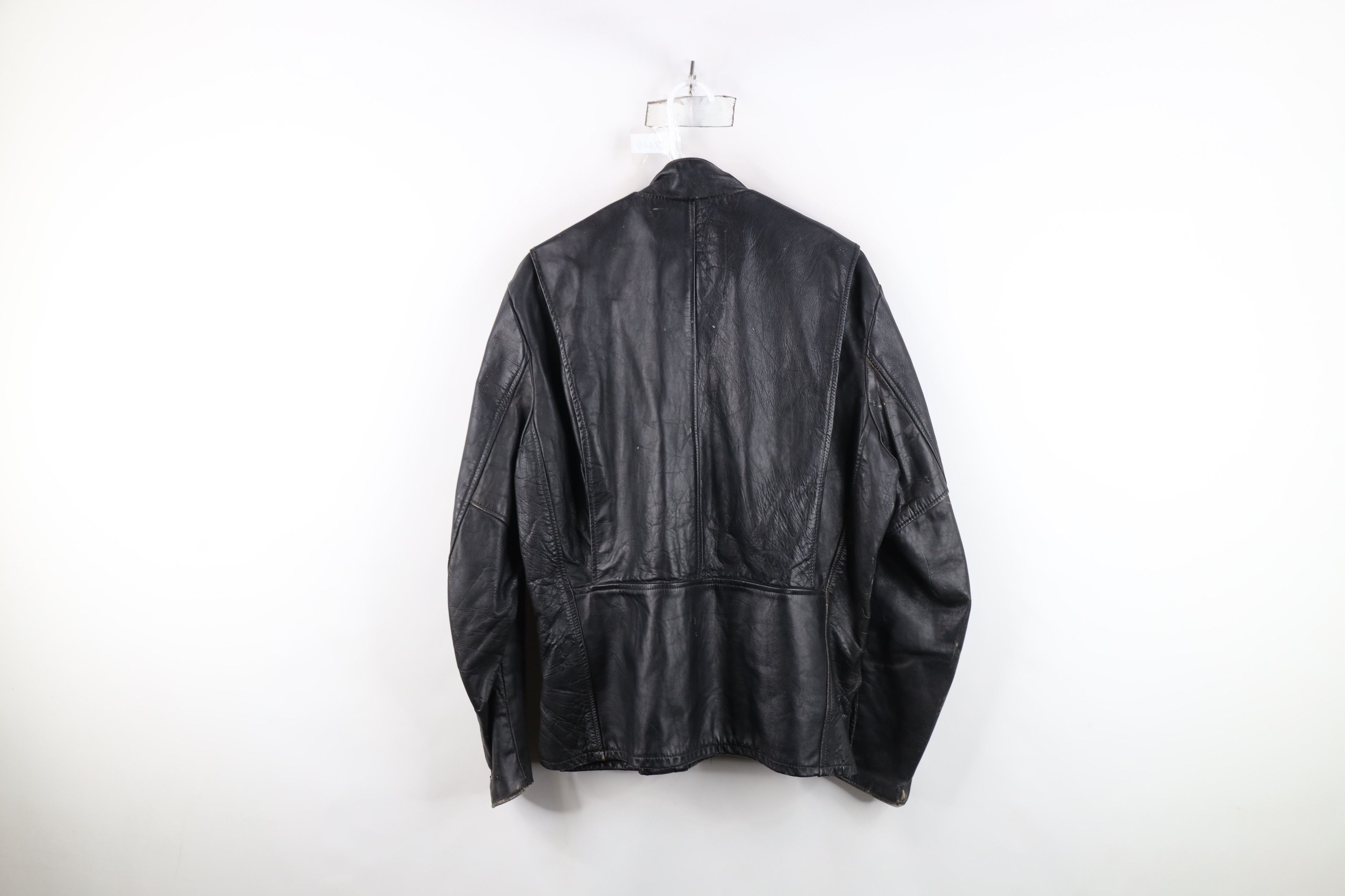 Vintage Vintage 70s Streetwear Cafe Racer Motorcycle Jacket USA Size US L / EU 52-54 / 3 - 14 Thumbnail
