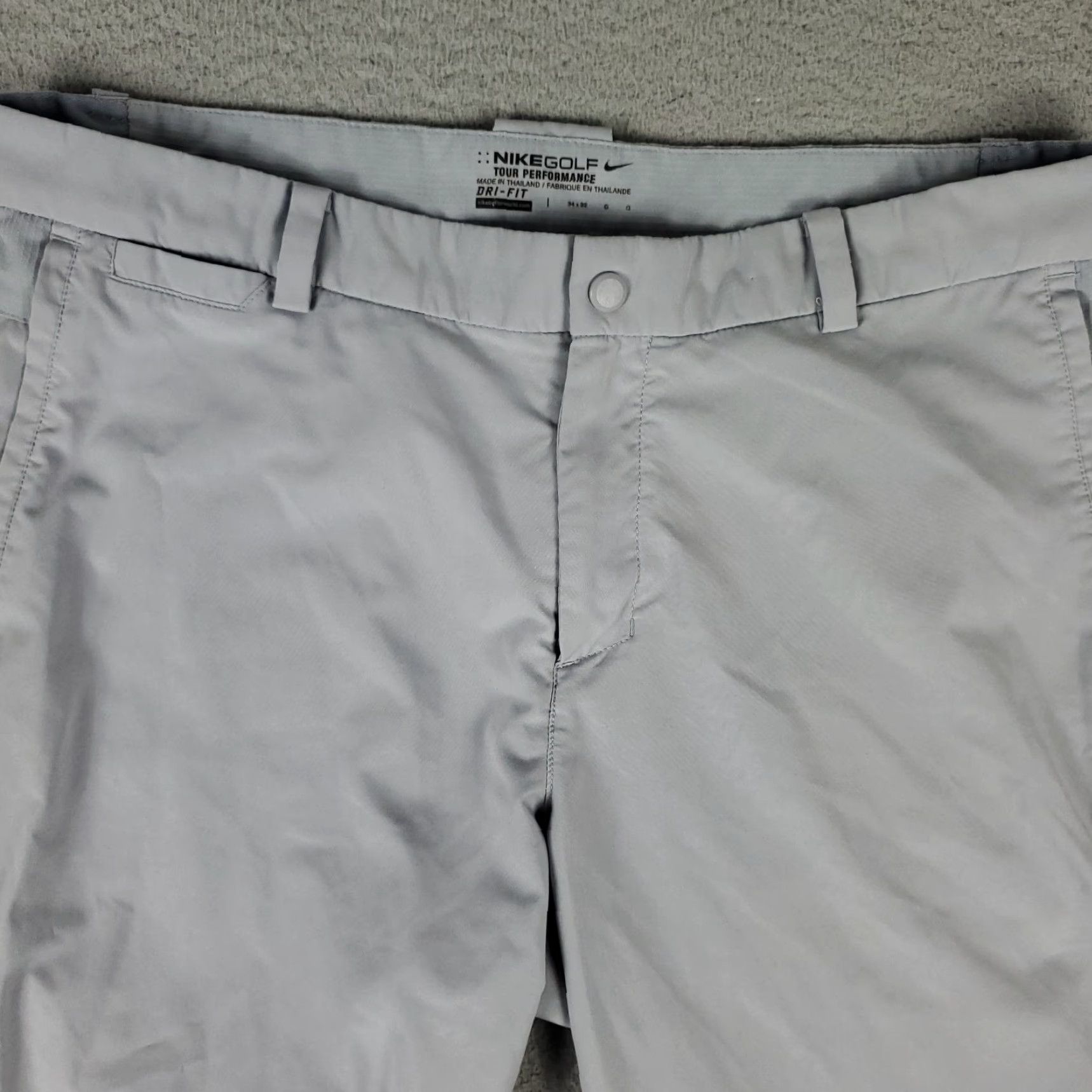Nike Nike Pants Mens Size 34x31 Gray Dri Fit Golf Flat Front Chino Trousers Size US 34 / EU 50 - 2 Thumbnail