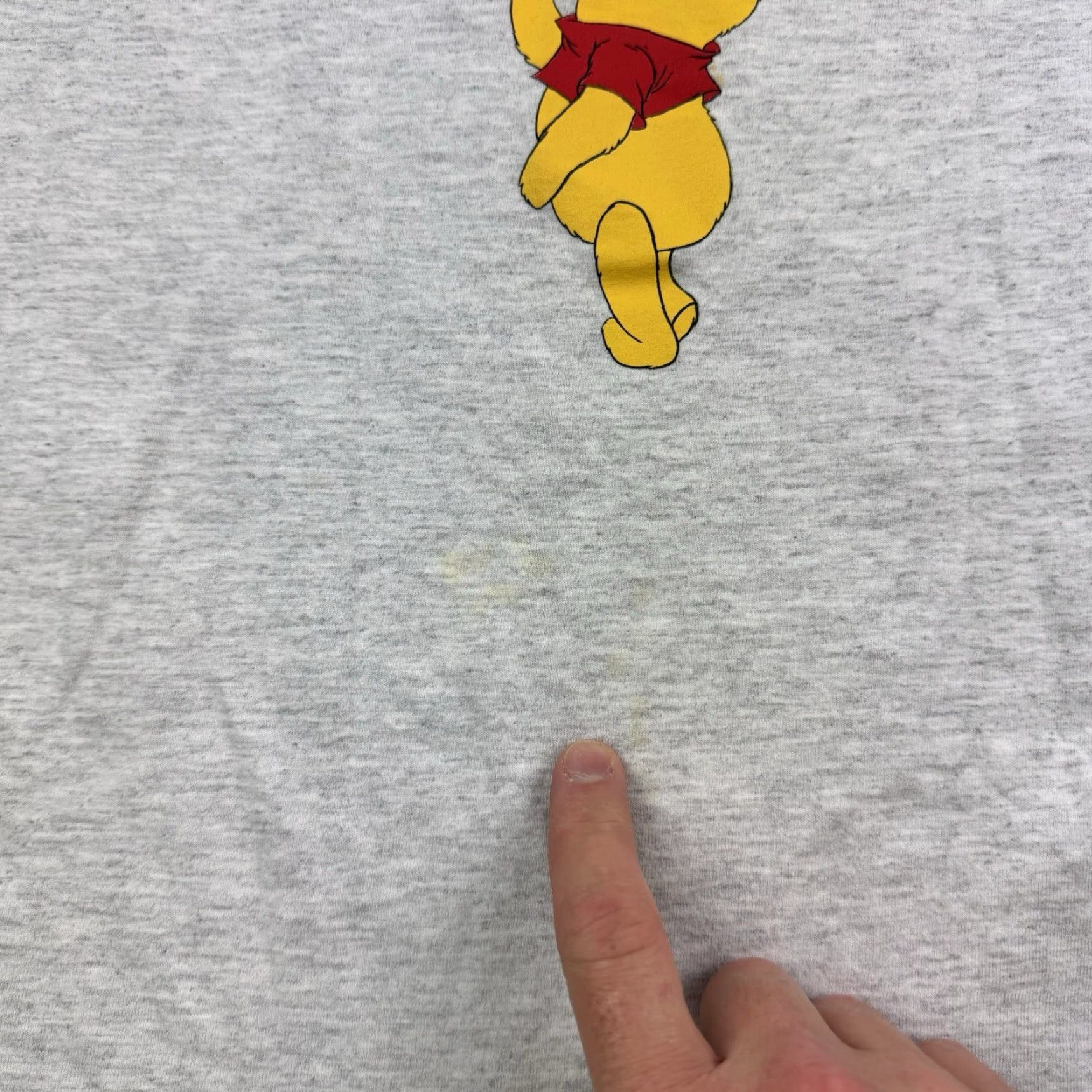 Disney Vintage Winnie The Pooh T-Shirt Womens XL Gray 90s Disney Oversized Casual Size XL / US 12-14 / IT 48-50 - 3 Thumbnail