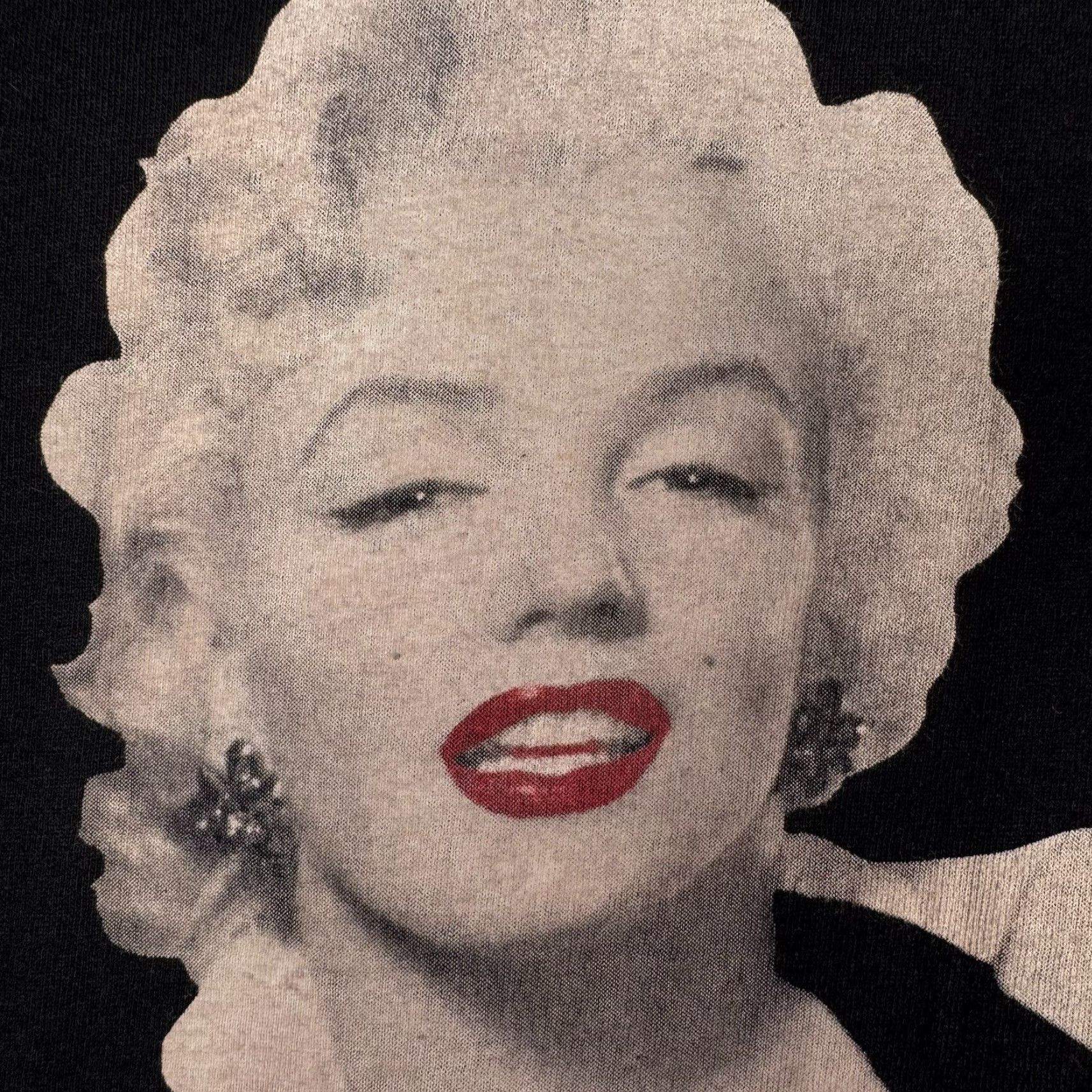 Vintage VINTAGE Marilyn Monroe Shirt - Black T-Shirt - Made in USA - Medium - Single Stitch - Mens - 1995 Size US M / EU 48-50 / 2 - 3 Thumbnail