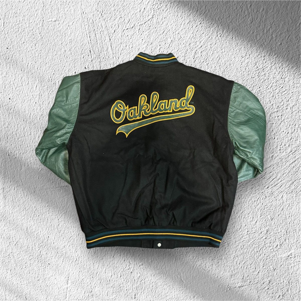 JH Design Oakland Athletics JH Designs Reversible Varsity Jacket Size US XXL / EU 58 / 5 - 4 Thumbnail