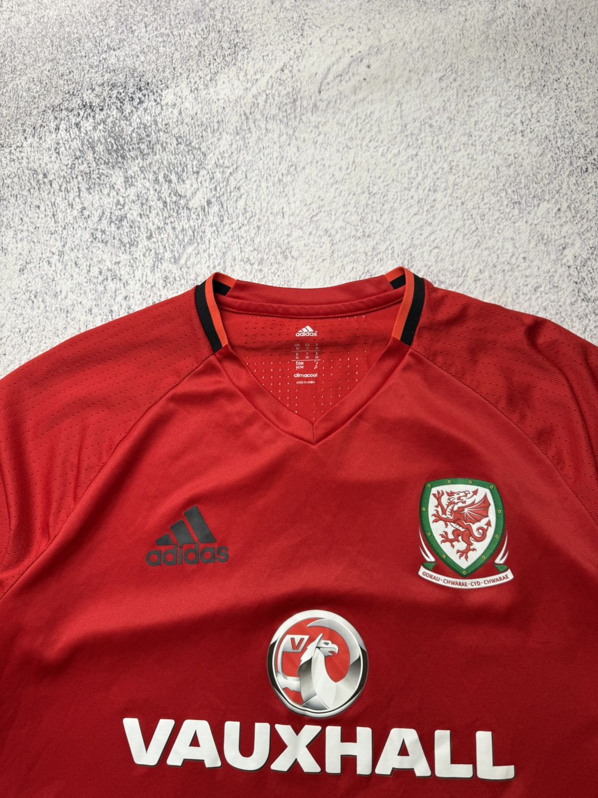 Adidas Wales 2017 training football shirt jersey Adidas Vauxhall Size US M / EU 48-50 / 2 - 8 Thumbnail