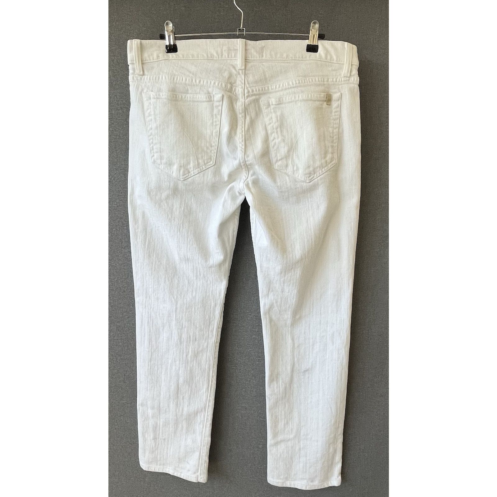 Joe's Joe's Jeans Mid Rise Straight Ankle Jeans Size 34 White Size 34" / US 12 / IT 48 - 4 Thumbnail