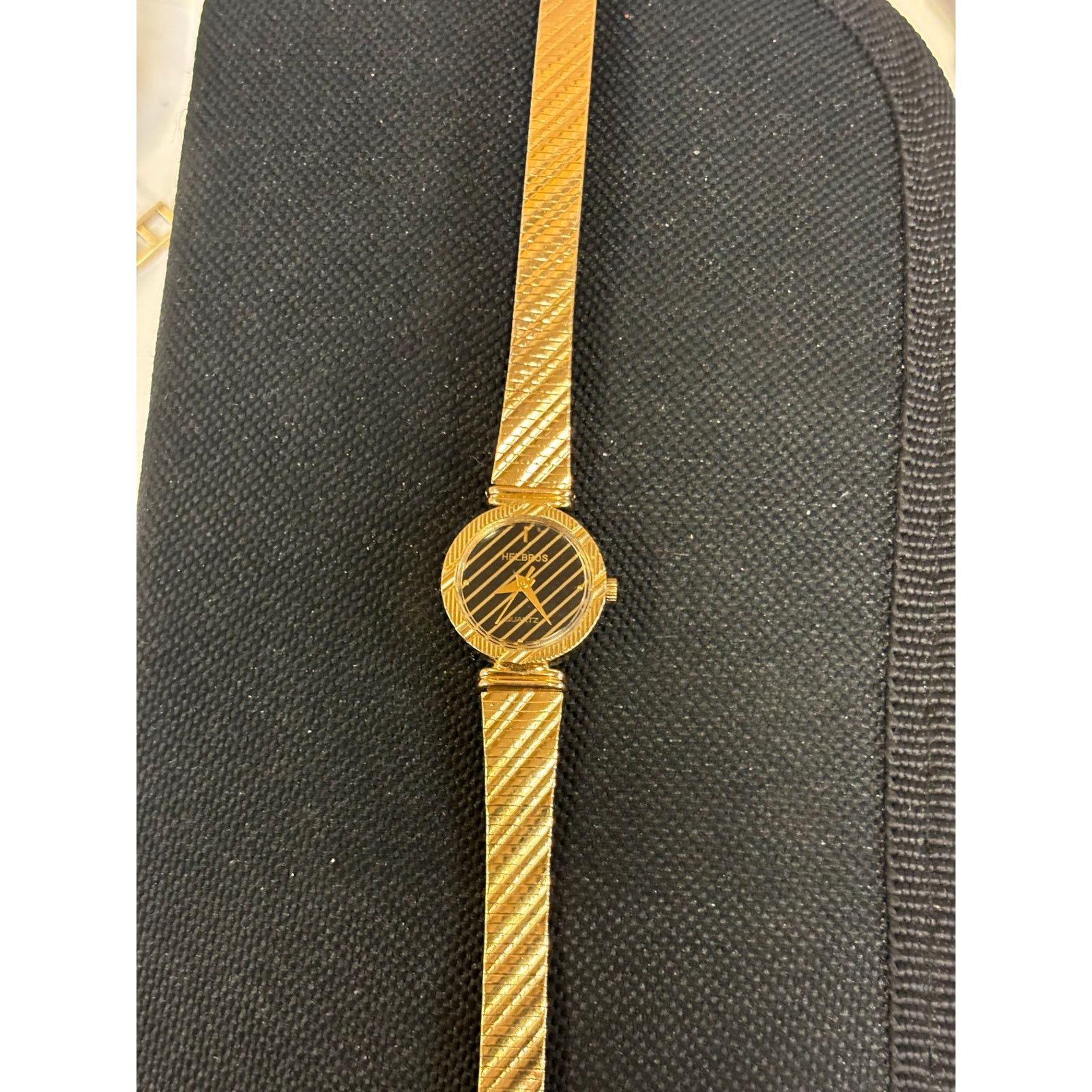Seiko Rare Helbros Gold Tone Women’s Watch! New Battery! Size ONE SIZE - 3 Thumbnail