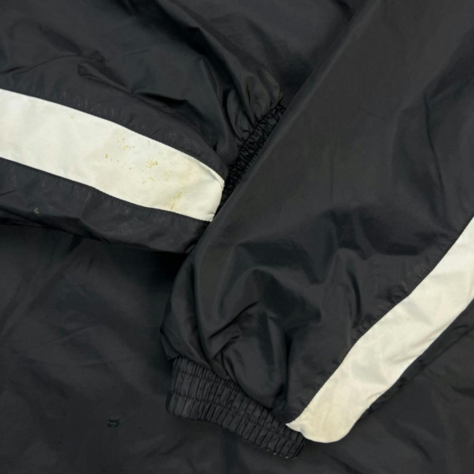 Adidas × Vintage Adidas Jacket Large Stripe Spell Out Zip Windbreaker Bomber Size US L / EU 52-54 / 3 - 6 Thumbnail