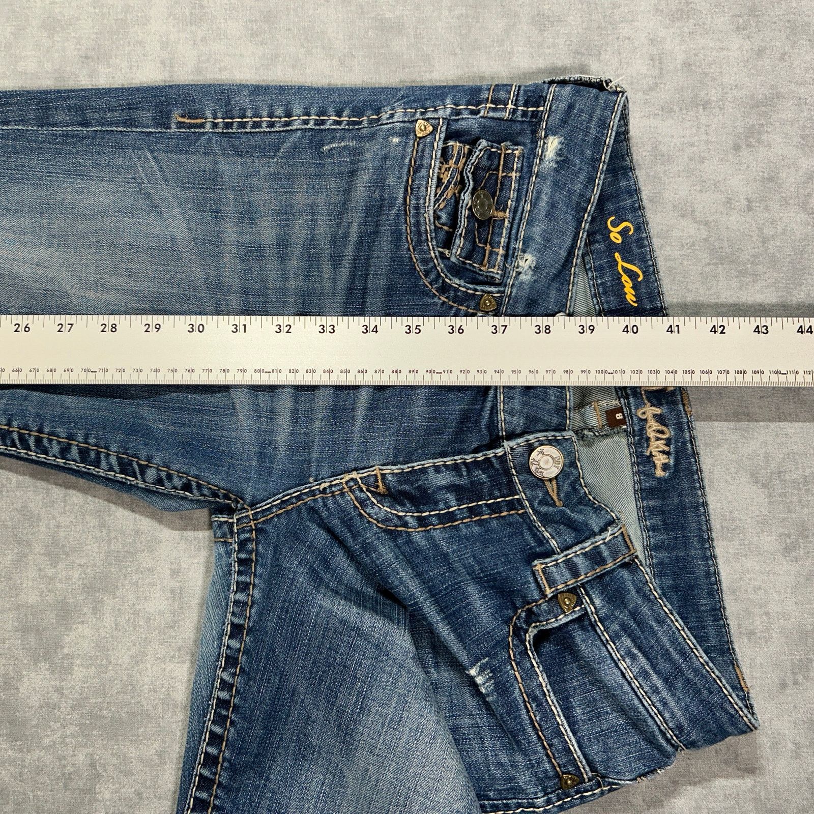 Other Y2K KUT From the Cloth So Low flare jeans distressed wmns 8 Size 30" / US 8 / IT 44 - 13 Thumbnail