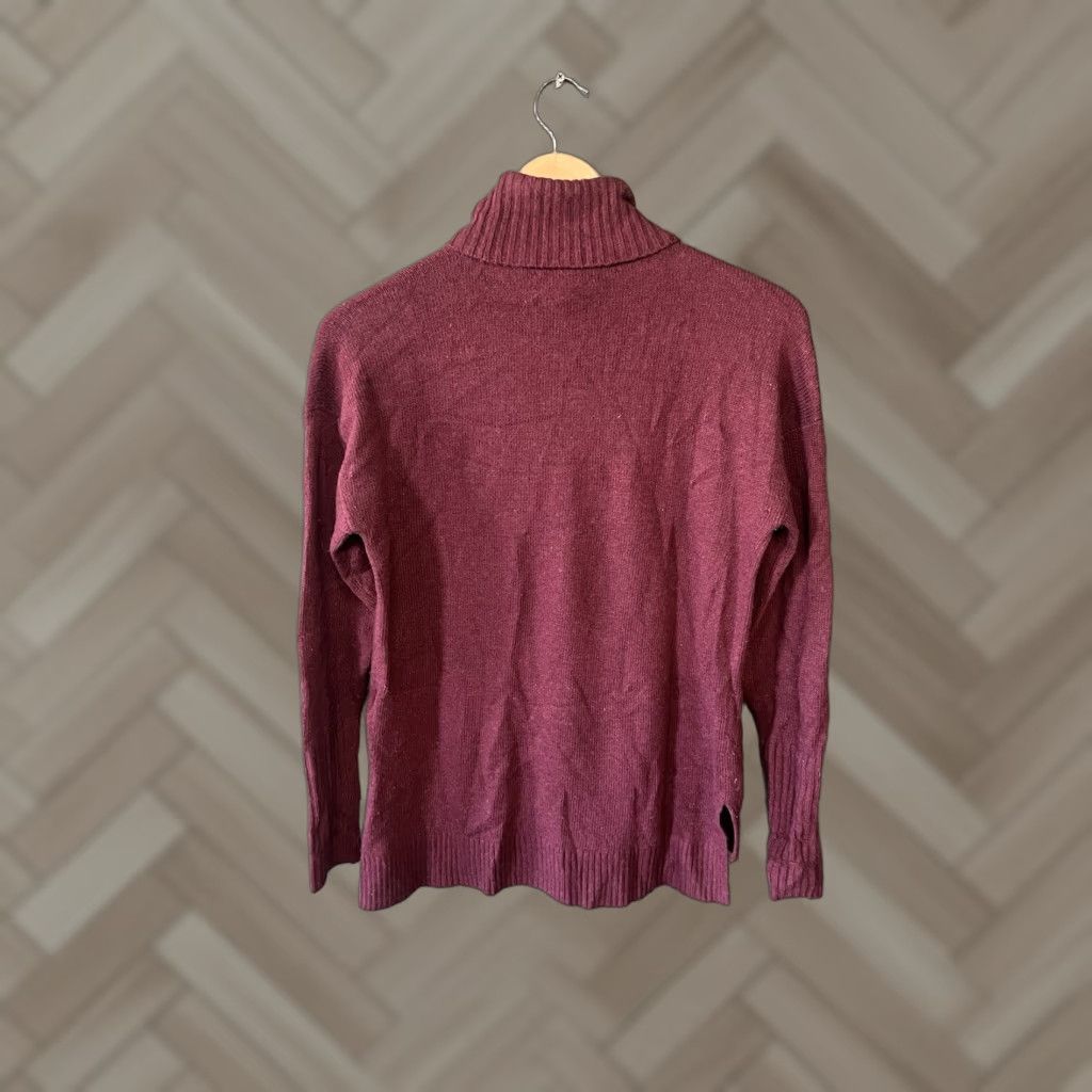 J.Crew J. Crew Womens Red Knitted Long Sleeve Mock Neck Sweater XS Size XS / US 0-2 / IT 36-38 - 1 Thumbnail