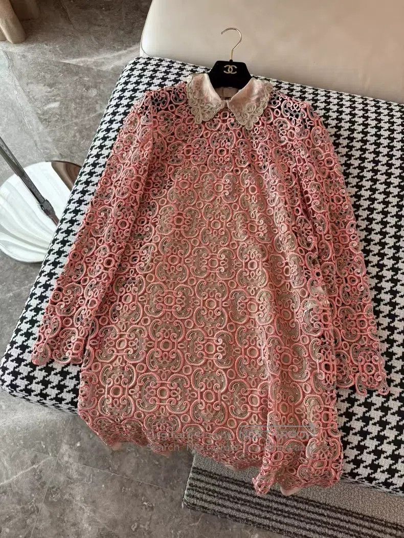 Fendi Fendi Cut-Out Embroidered Dress Size XS / US 0-2 / IT 36-38 - 9 Thumbnail