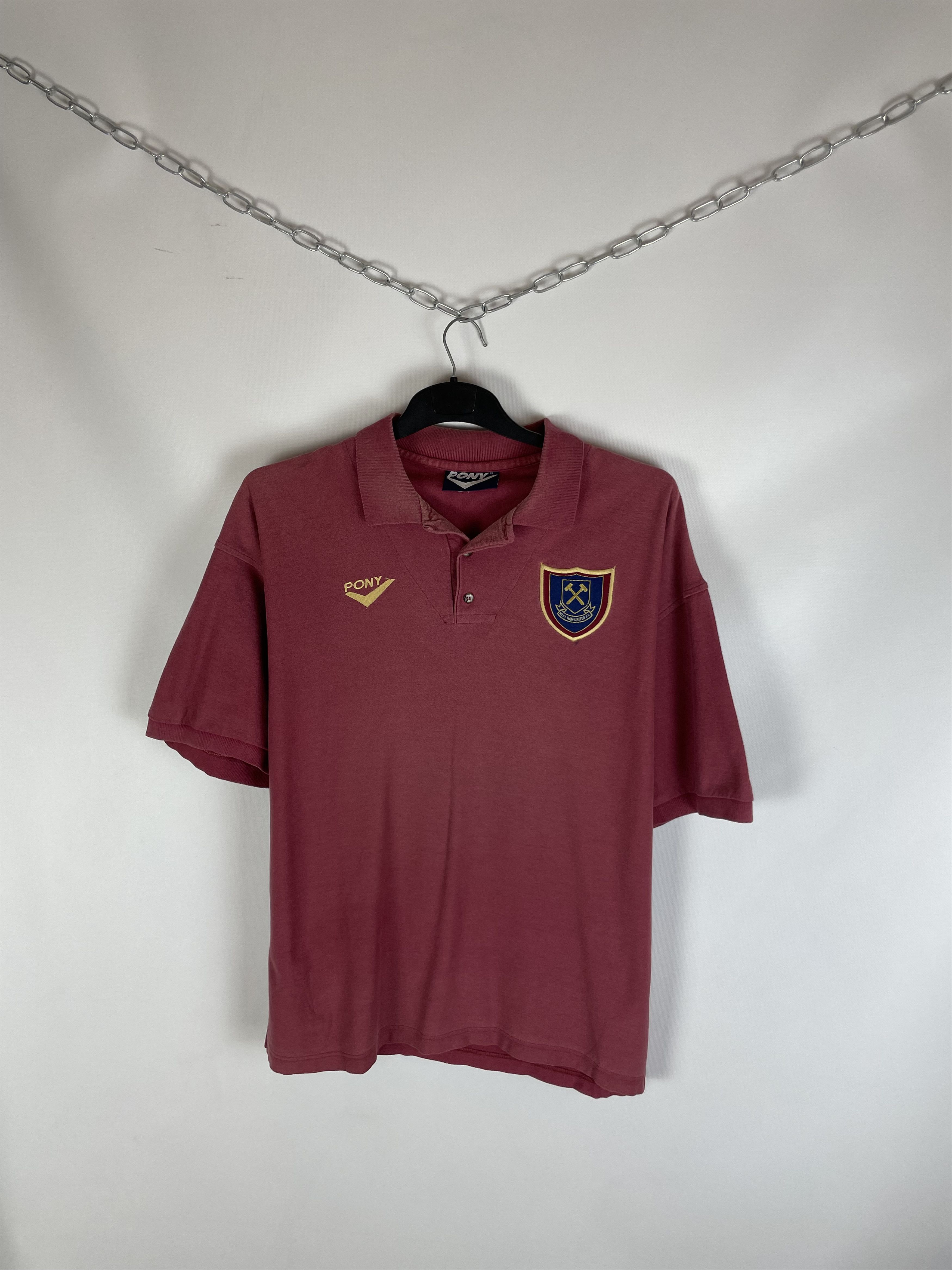 PONY West Ham United Pony Vintage Polos Size US XL / EU 56 / 4 - 2 Thumbnail