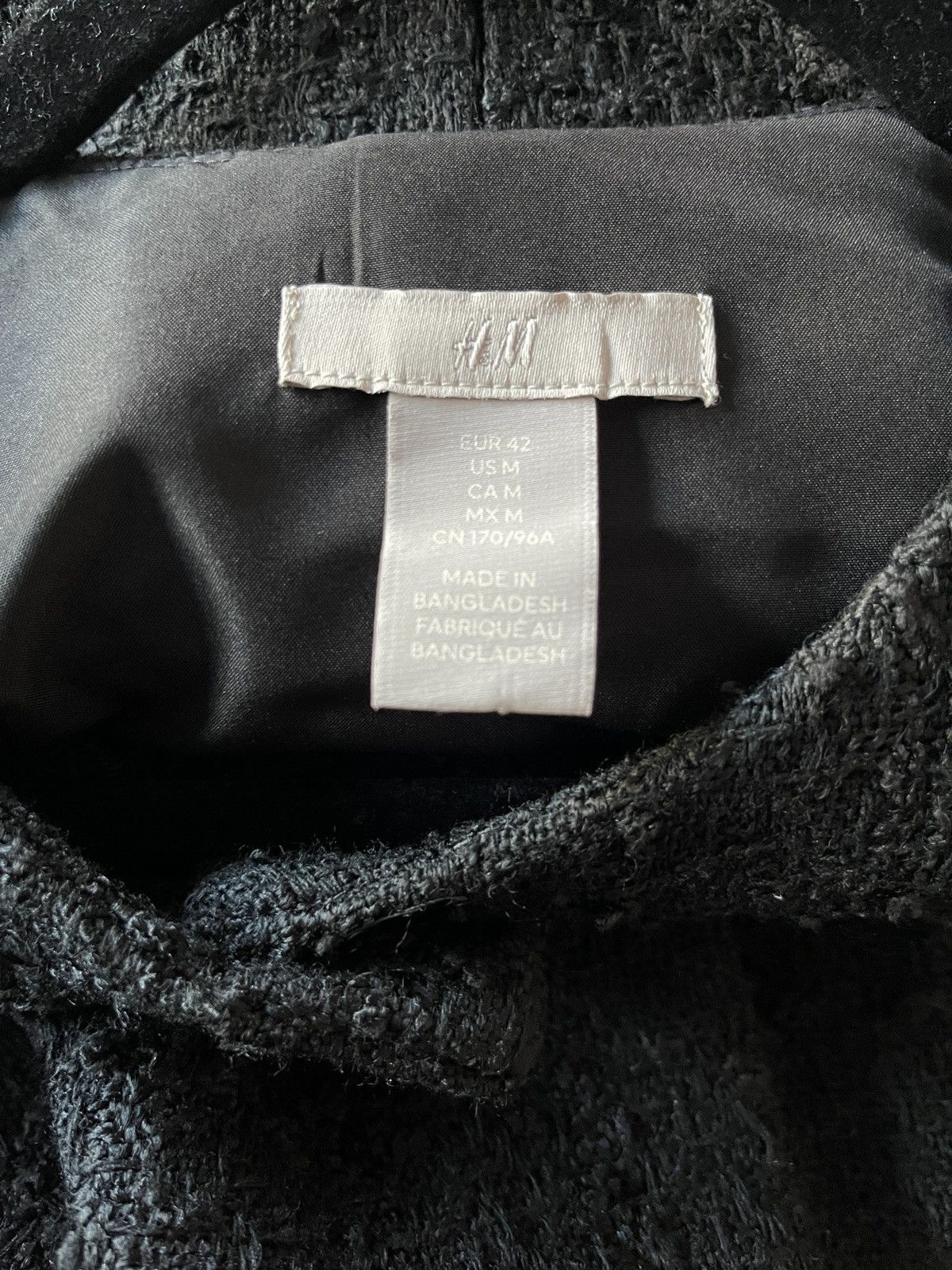 H&M Black Short Sleeve Dress Size M / US 6-8 / IT 42-44 - 3 Thumbnail