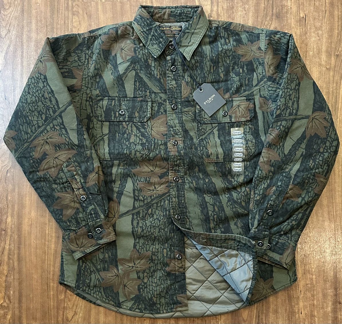 Filson Filson Insulated Field Flannel Shirt Maple Bark Camo S Grailed