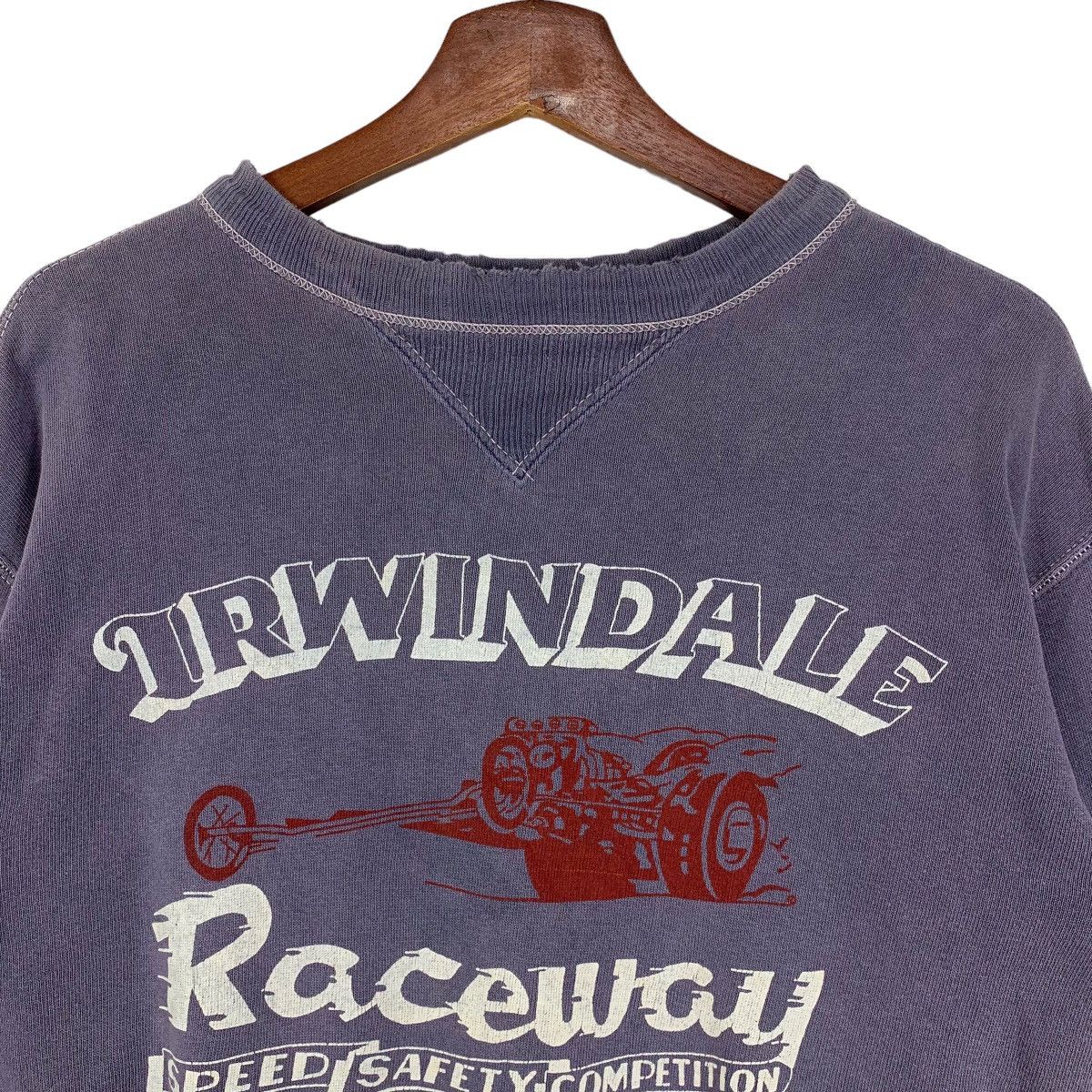 Vintage Vintage Irwindale Raceway Racing Crewneck Sweatshirt Size M / US 6-8 / IT 42-44 - 2 Thumbnail