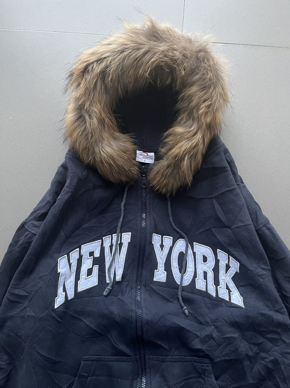 14th Addiction × If Six Was Nine × Le Grande Bleu (L.G.B.) Vintage New York Fur ZipHoodie Gothic ifsixwasnine Lgb Style Size US L / EU 52-54 / 3 - 2 Thumbnail