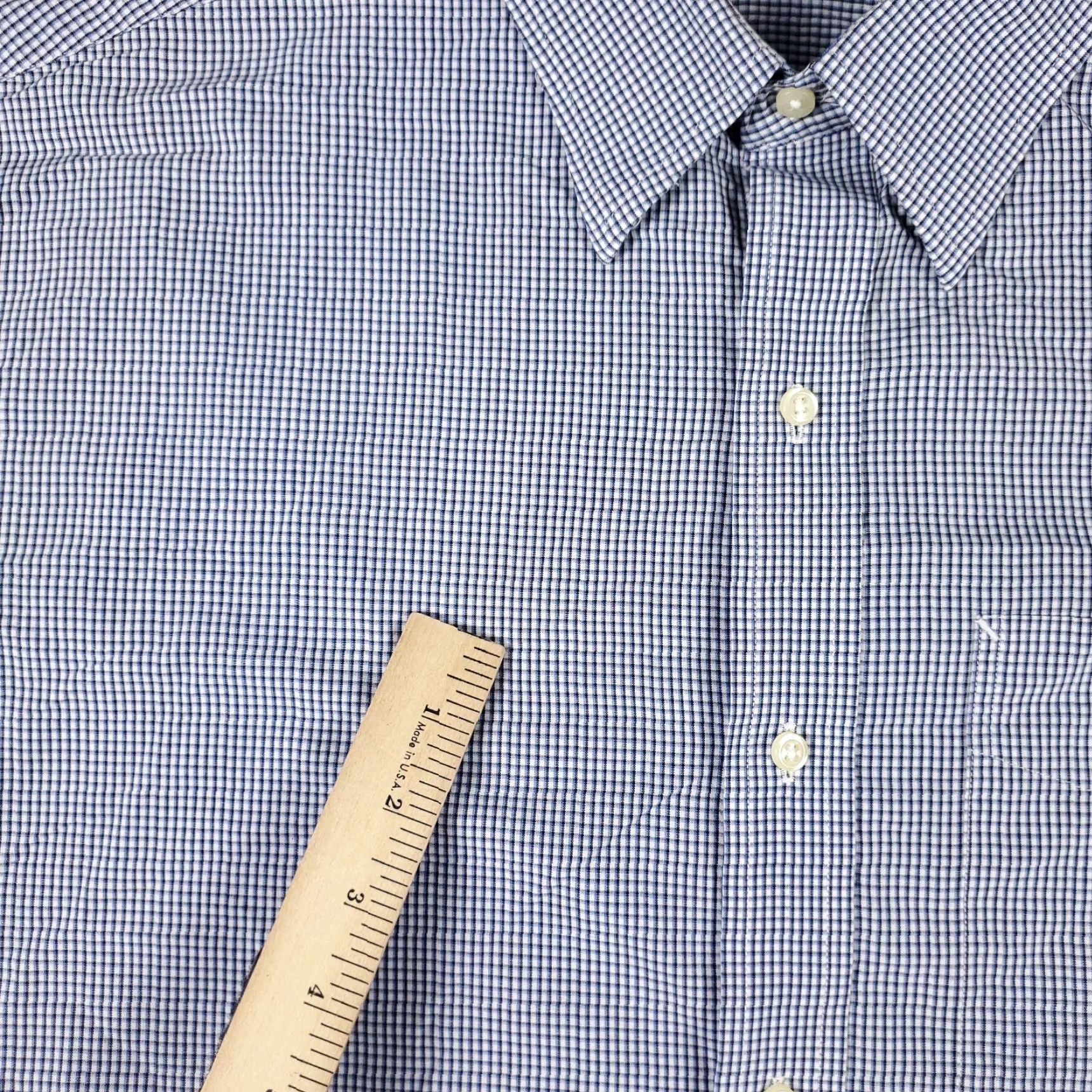 Tommy Hilfiger Tommy Hilfiger Blue Check Long Sleeve Button-Up Shirt Mens XL Casual Preppy Size US XL / EU 56 / 4 - 4 Thumbnail
