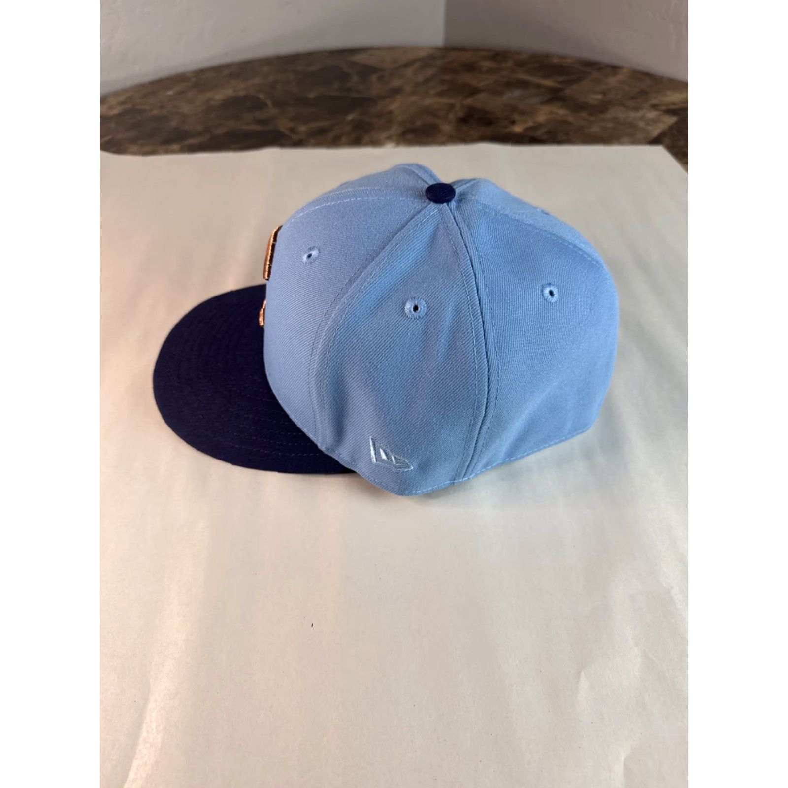 New Era New Era 59Fifty Chicago Cubs World Series Fitted Hat 7 5/8 Blue Men Hat Size ONE SIZE - 6 Thumbnail