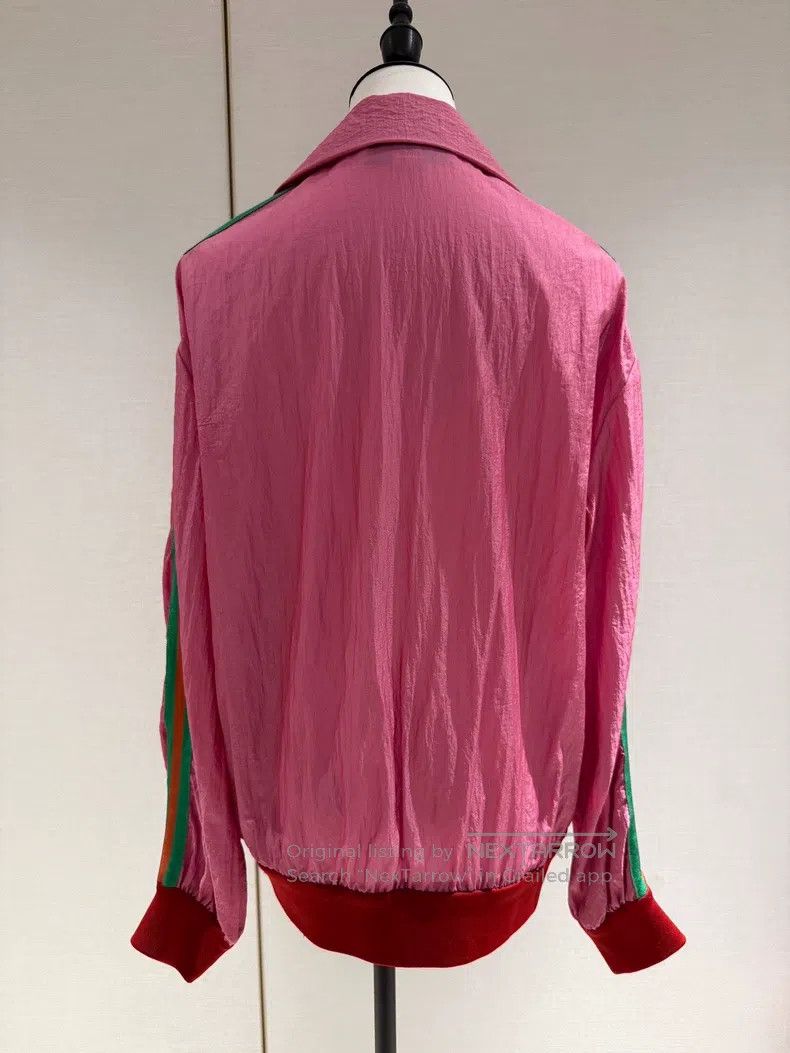 Gucci Gucci Rose-red large logo thin sports jacket Size S / US 4 / IT 40 - 2 Thumbnail